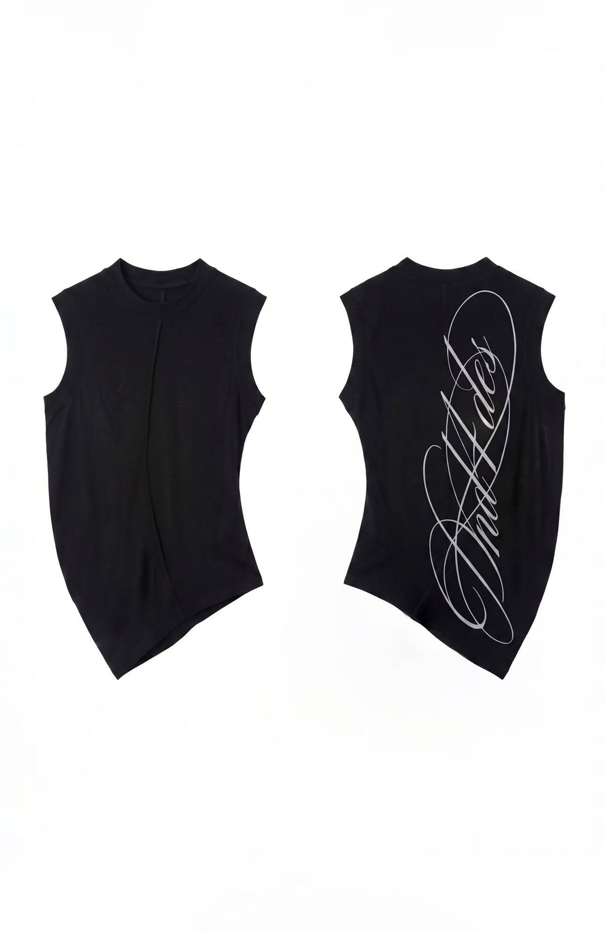 DND4DES Gothic Script Tank Top, premium urban and streetwear designers apparel on PROJECTISR.com, DND4DES