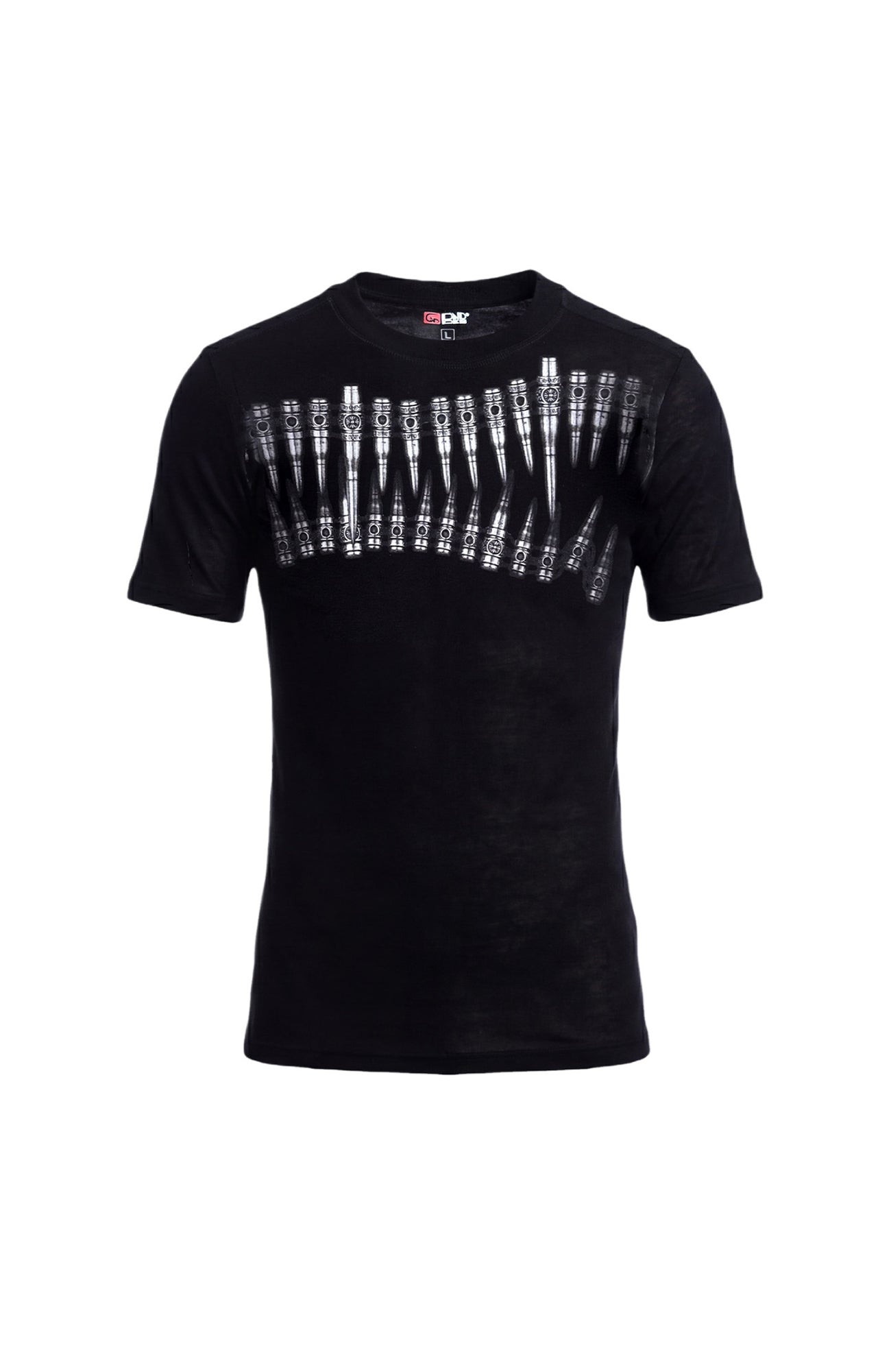 DND4DES Slim Bullet Graphic Wool-Blend Tee, premium urban and streetwear designers apparel on PROJECTISR.com, DND4DES