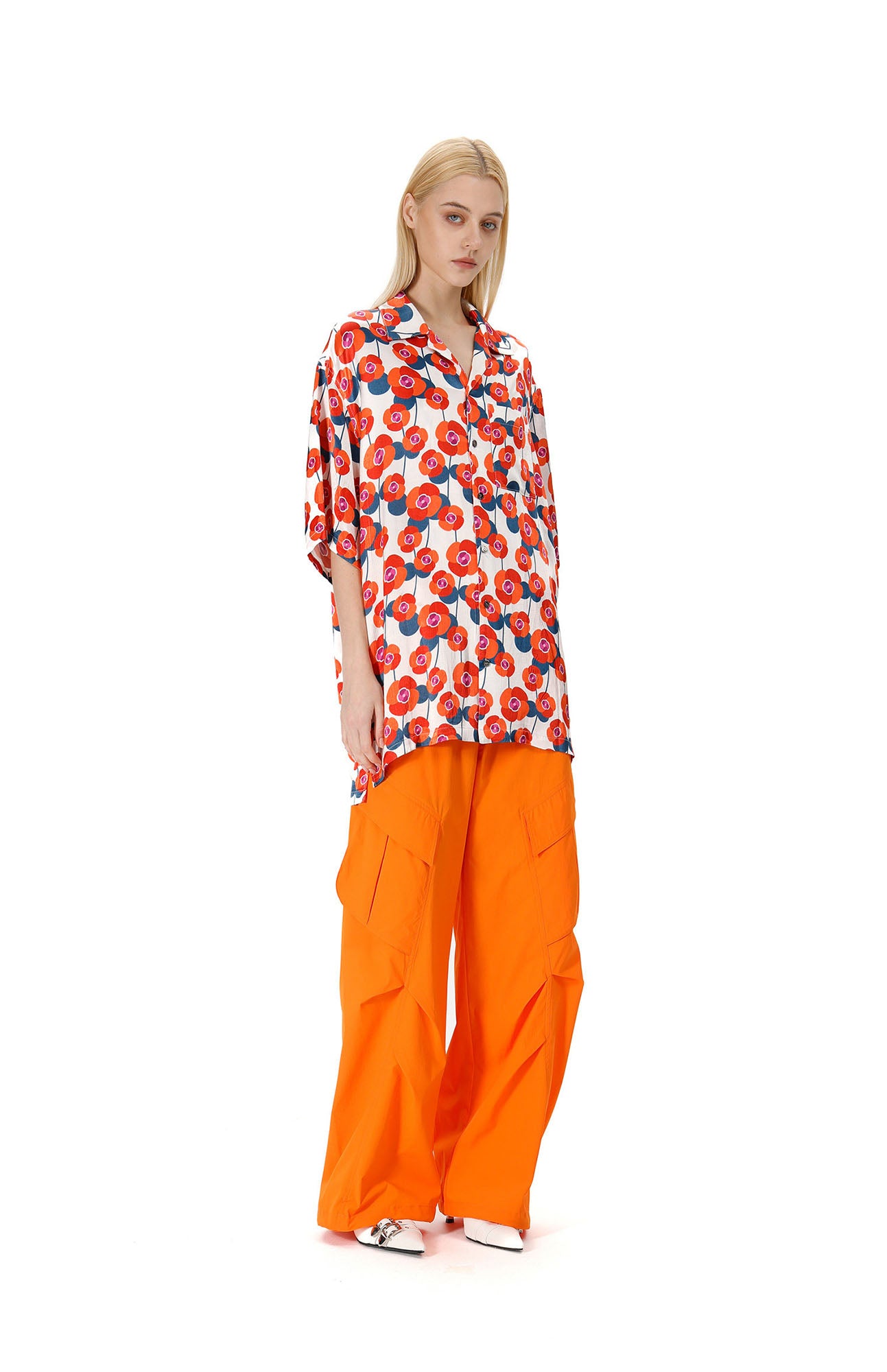 VANN VALRENCE Bloom Full-Print Half Shirt, premium urban and streetwear designers apparel on PROJECTISR.com, VANN VALRENCE