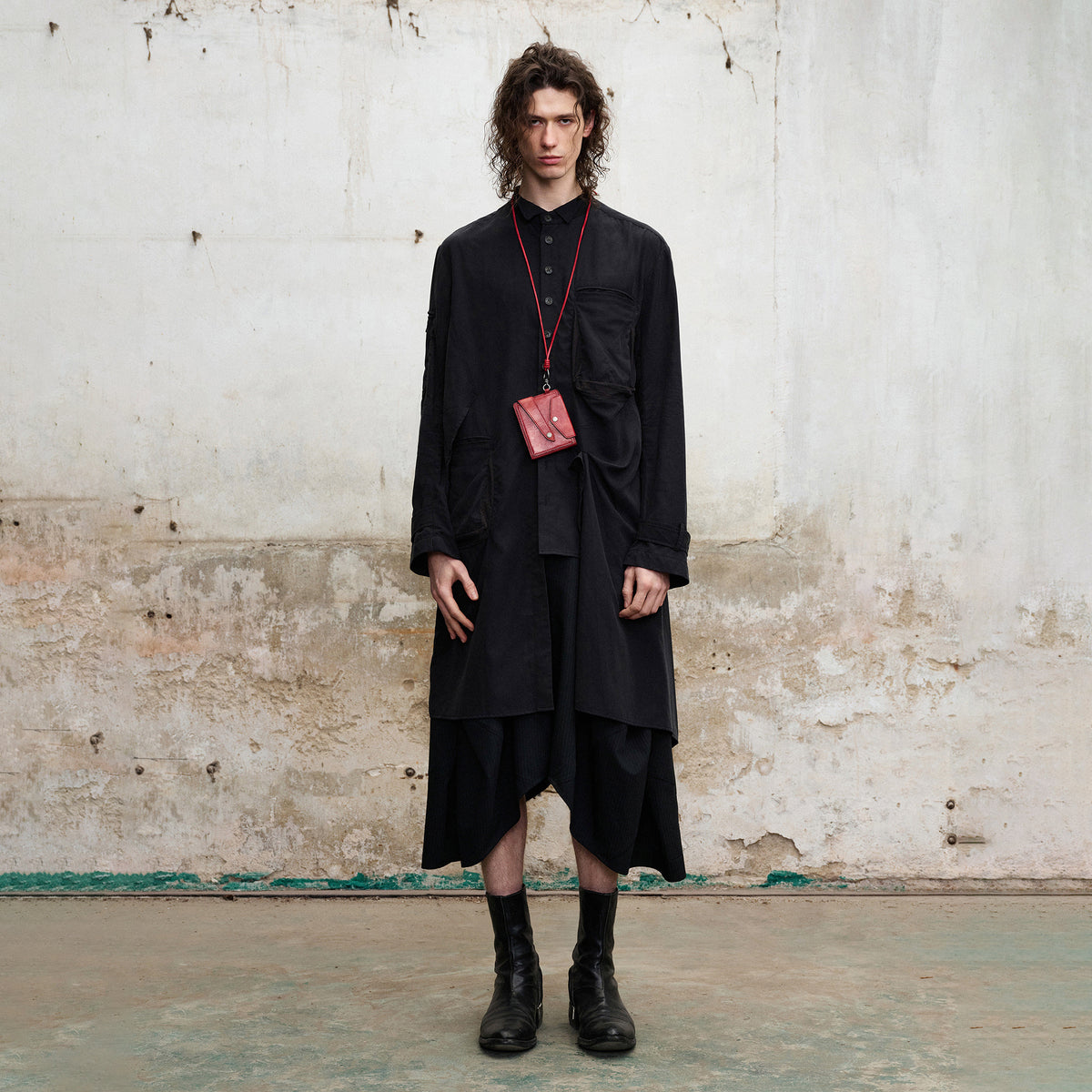 ILNya Nieternite Nifutur Asymmetrical Lapel Shirt-Style Coat