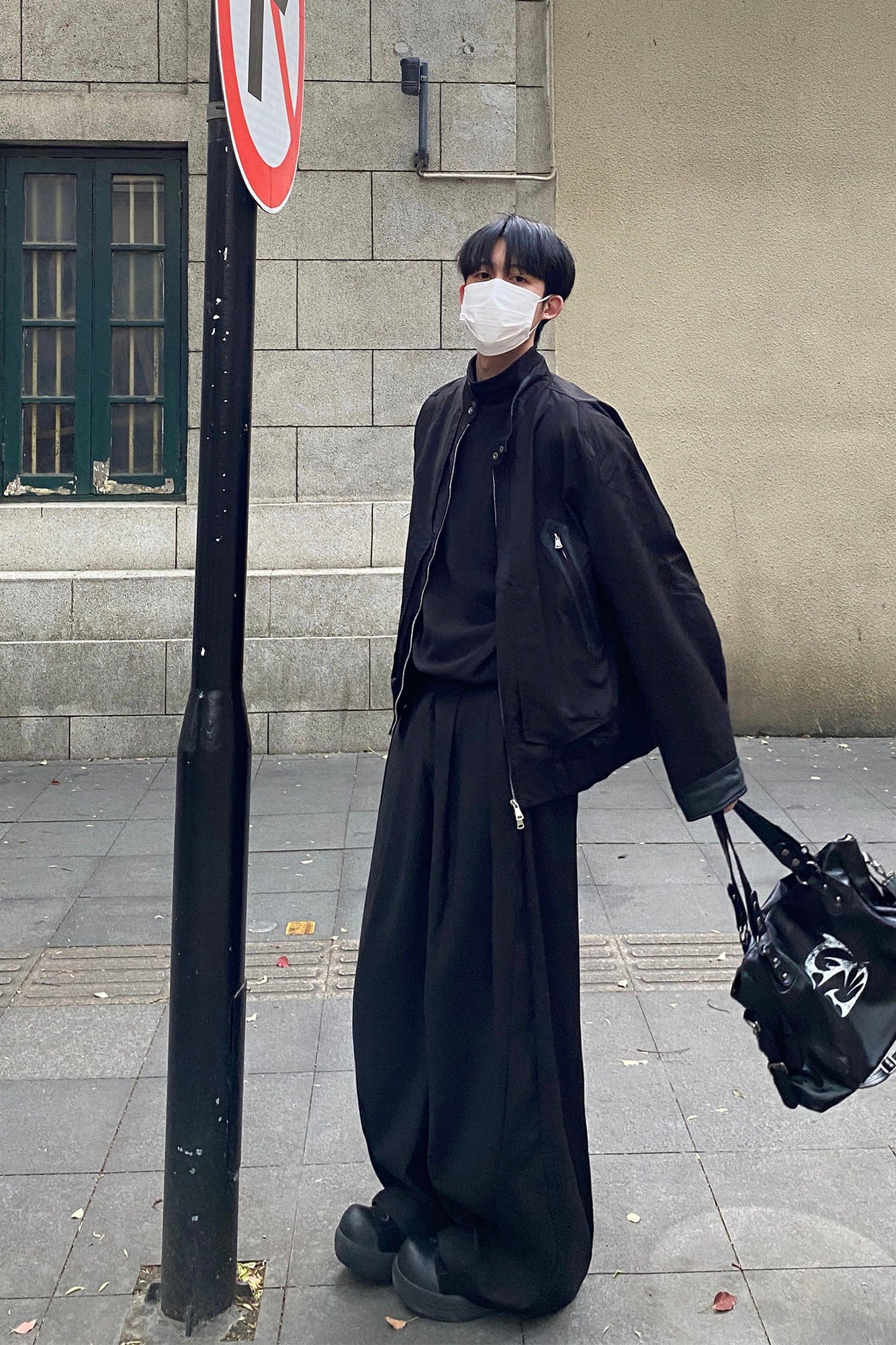 CATSSTAC Leather Panel Stand Collar Jacket, premium urban and streetwear designers apparel on PROJECTISR.com, CATSSTAC