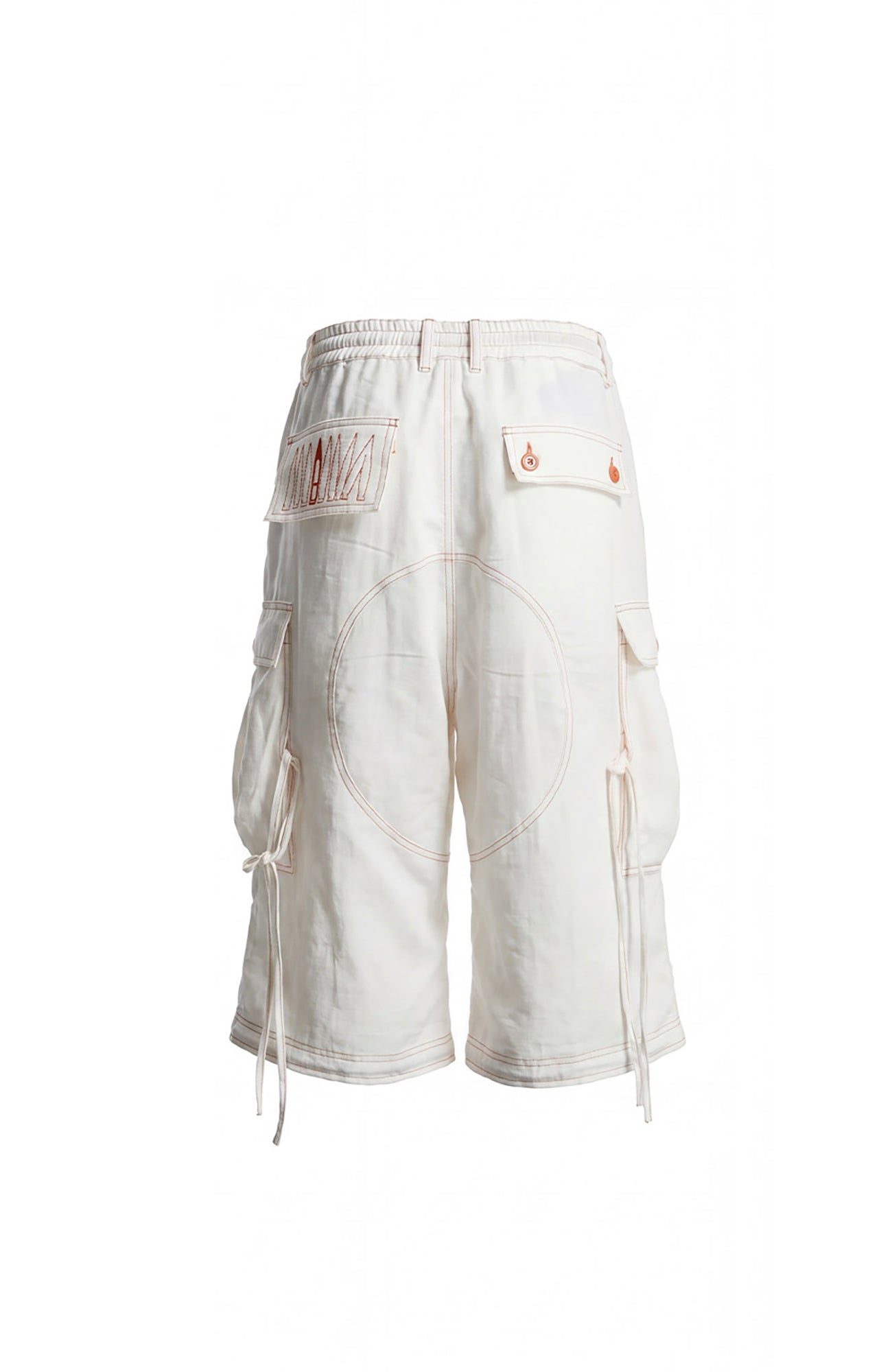 DND4DES Contrast Stitch Cargo Wide-Leg Shorts