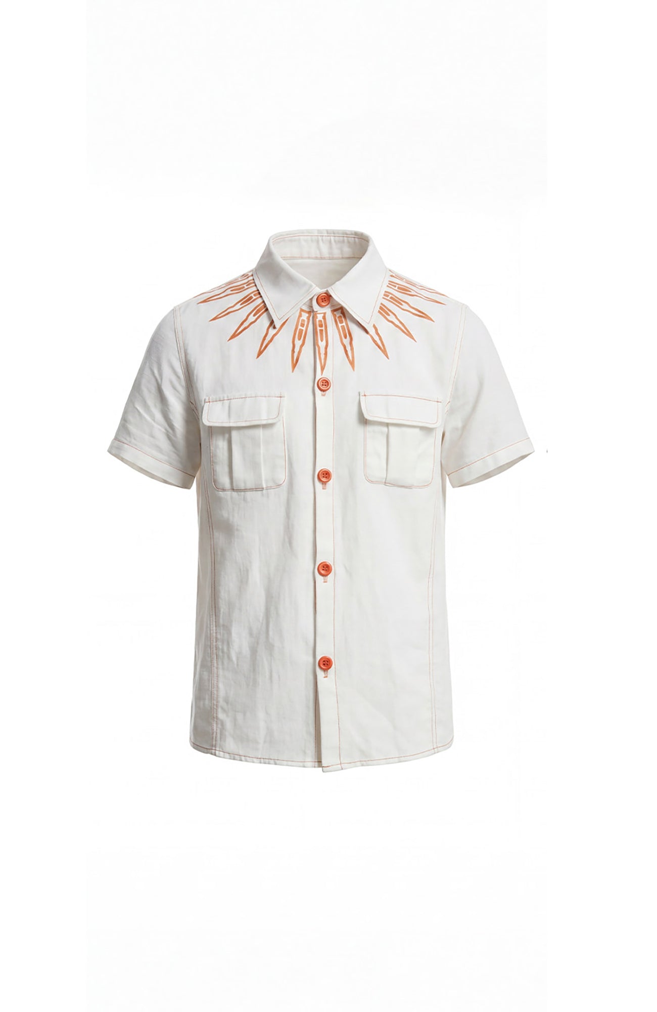 DND4DES Contrast Bullet Stitch Half Shirt