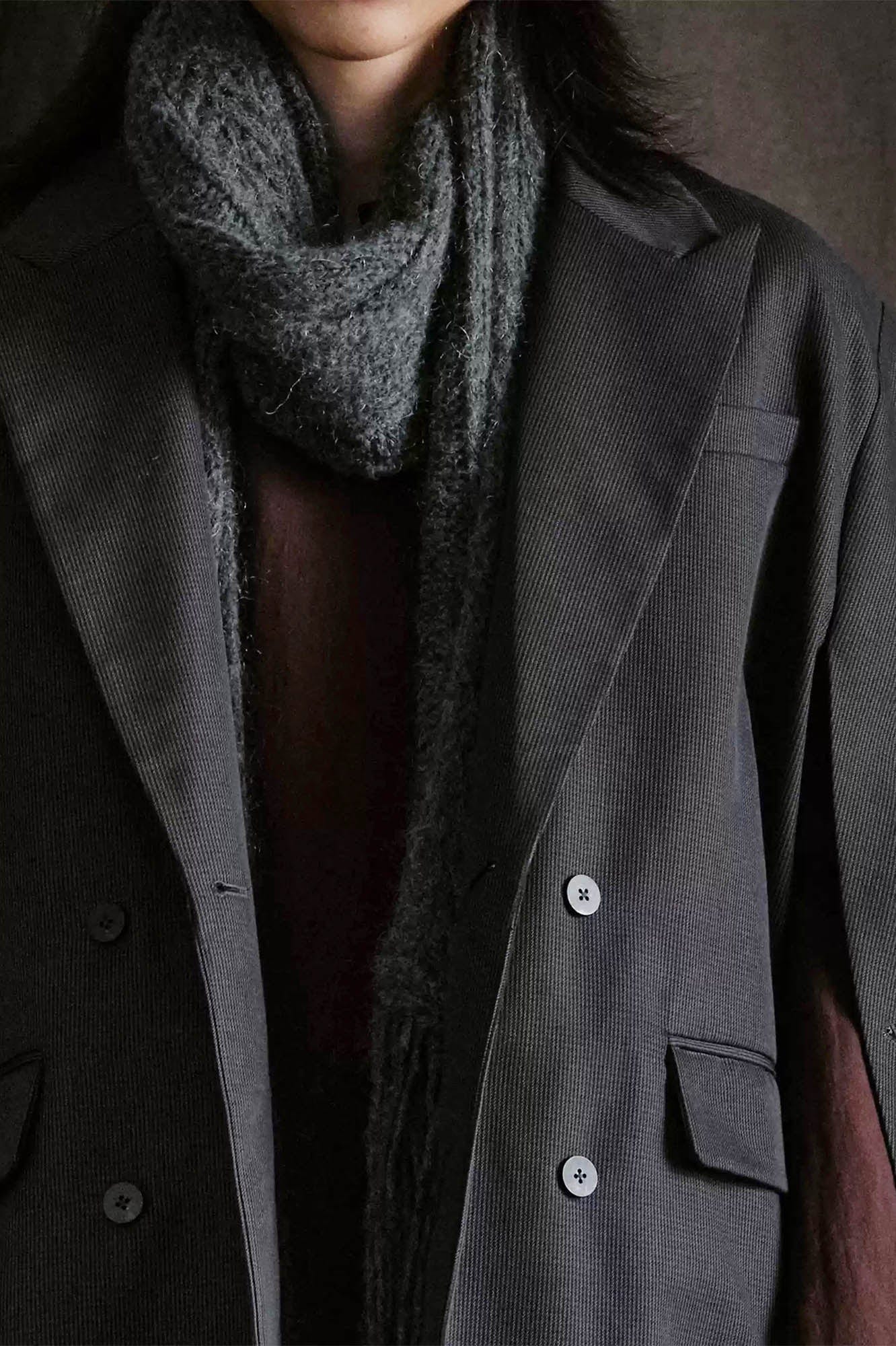 ILNya Nieternite Nifutur Mini Houndstooth Peak Lapel Slit Cape Coat, premium urban and streetwear designers apparel on PROJECTISR.com, ILNya Nieternite Nifutur