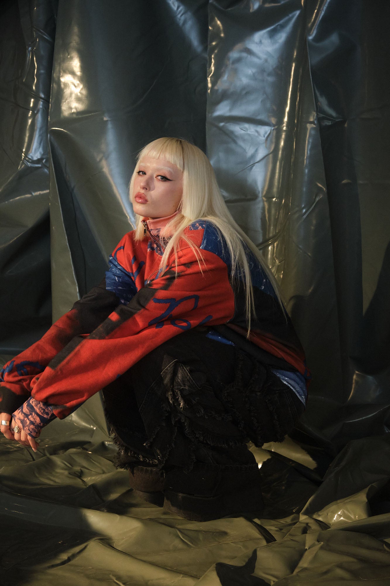 RECOVER ZONE Graffiti High-Neck Jacket