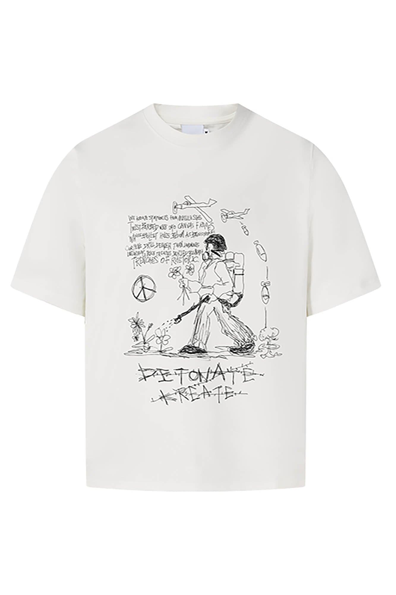 KREATE Anti-War Graphic Sorona T-Shirt