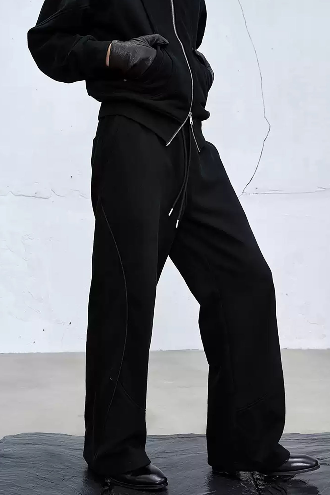 CATSSTAC Arc Spliced Seam Wide-Leg Sweatpants, premium urban and streetwear designers apparel on PROJECTISR.com, CATSSTAC