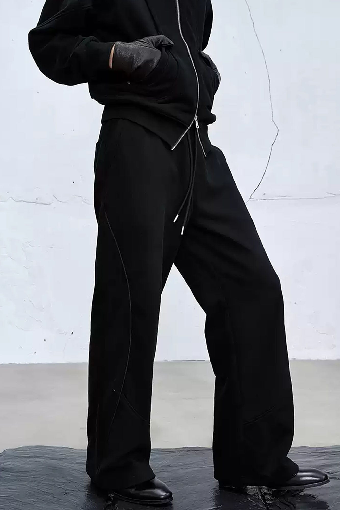 CATSSTAC Arc Spliced Seam Wide-Leg Sweatpants, premium urban and streetwear designers apparel on PROJECTISR.com, CATSSTAC