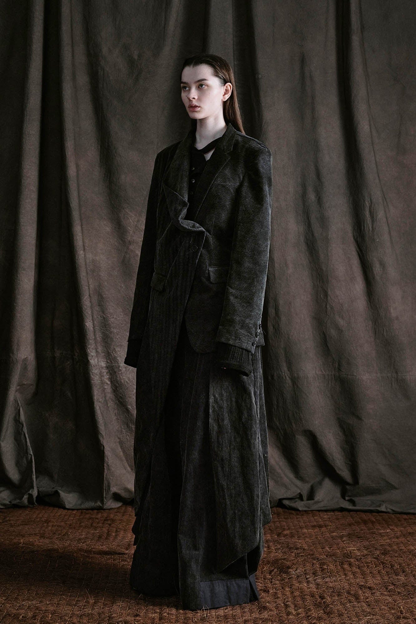 ILNya Nieternite Nifutur Layered Corduroy Wrap-Paneled Wide-Leg Trousers, premium urban and streetwear designers apparel on PROJECTISR.com, ILNya Nieternite Nifutur