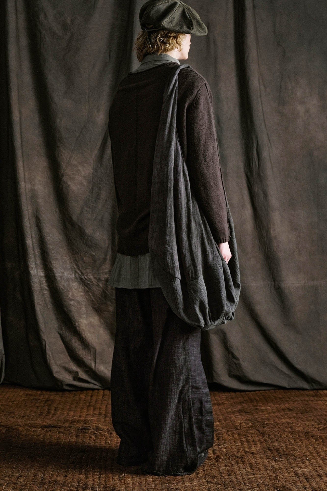 ILNya Nieternite Nifutur Draped Crescent Oversized Tote, premium urban and streetwear designers apparel on PROJECTISR.com, ILNya Nieternite Nifutur