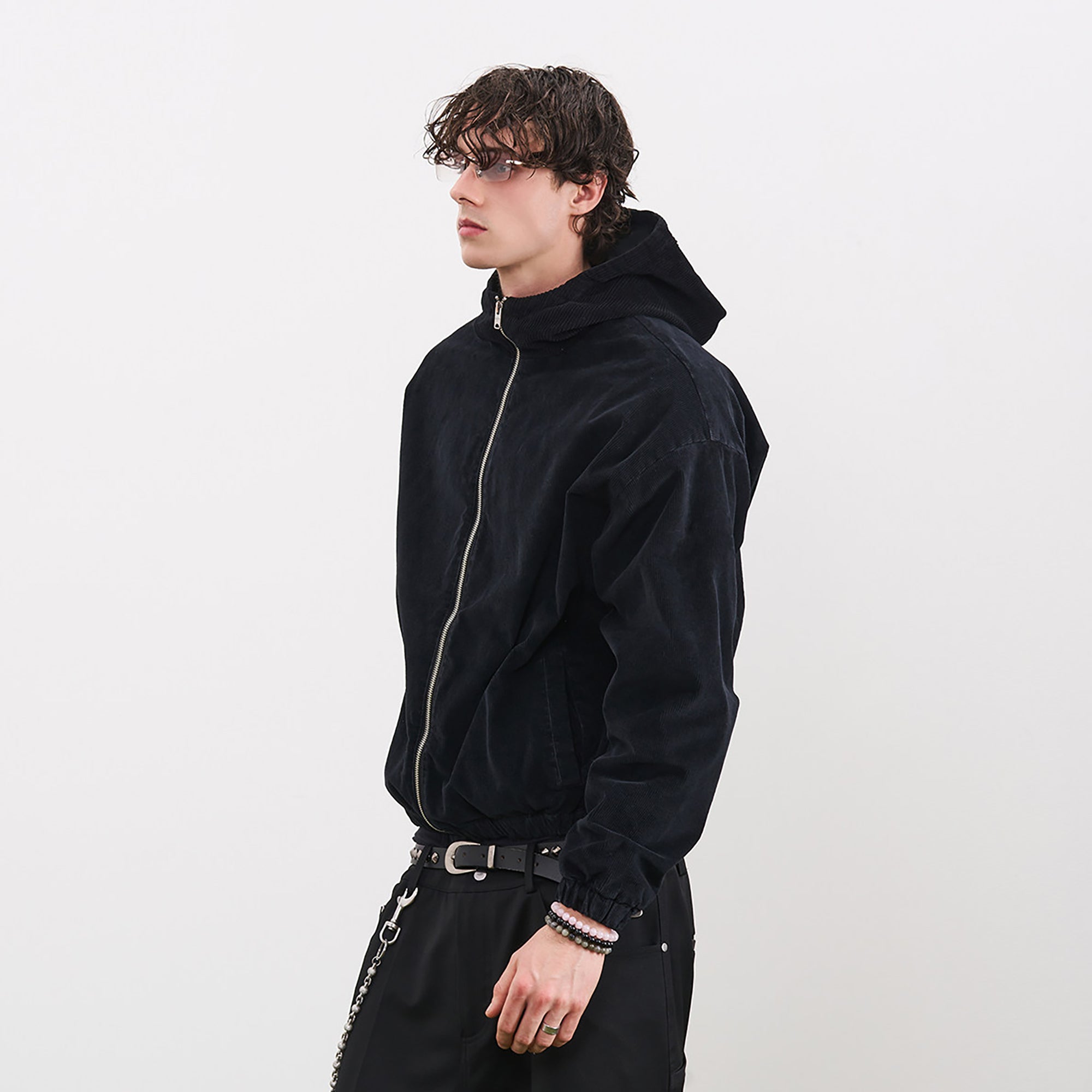 PMW Washed Corduroy Zip-Up Hoodie, premium urban and streetwear designers apparel on PROJECTISR.com, PMW