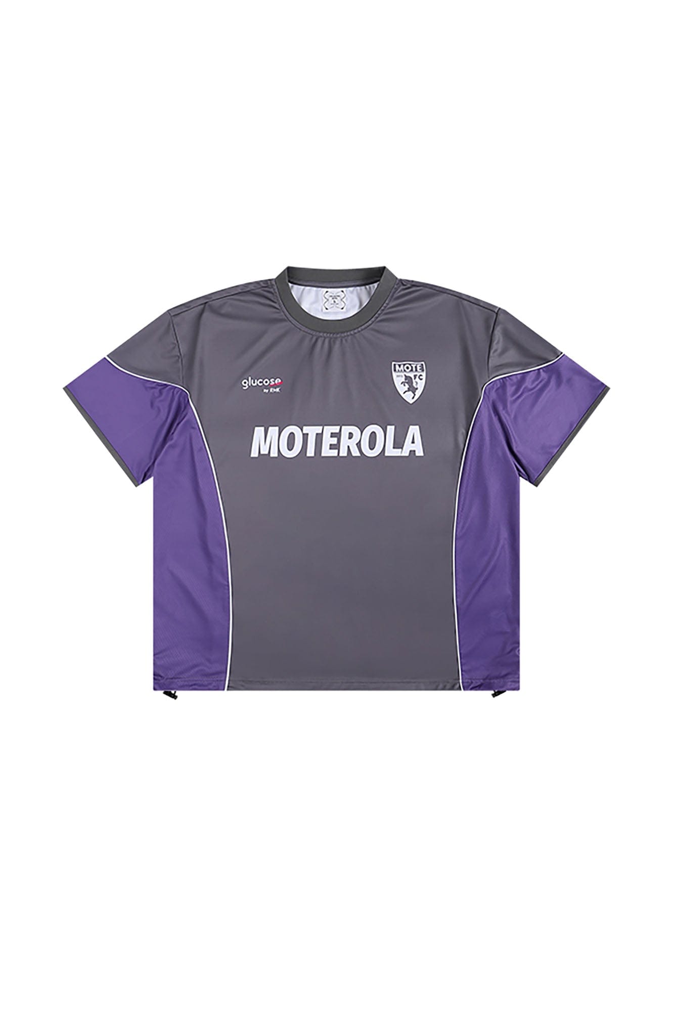 UNLIMITED MOTE x glucose by RMK Contrast Spliced Drawstring Hem Jersey, premium urban and streetwear designers apparel on PROJECTISR.com, UNLIMITED MOTE