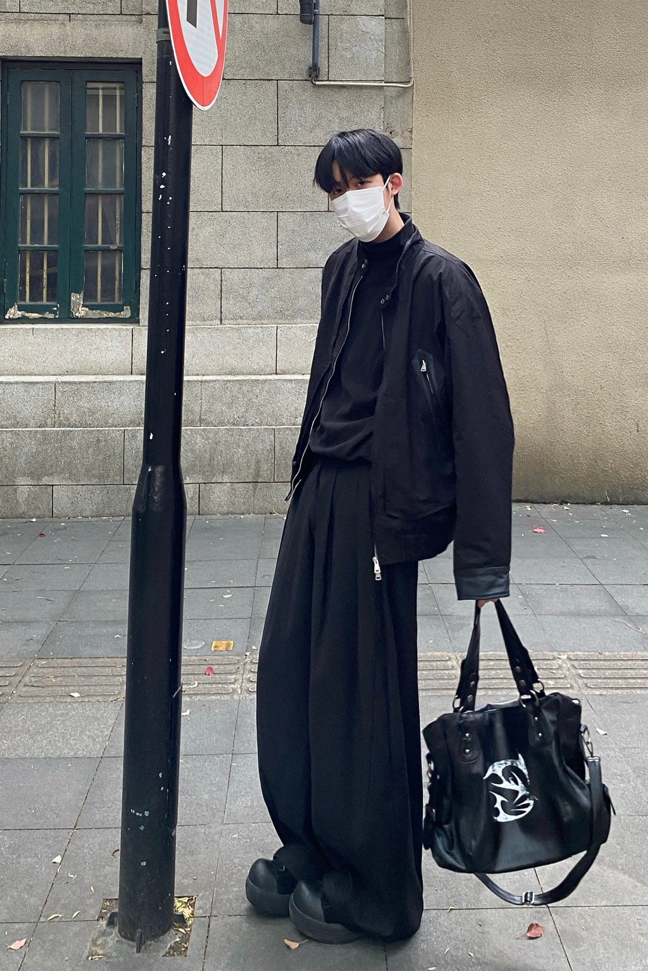 CATSSTAC Leather Panel Stand Collar Jacket, premium urban and streetwear designers apparel on PROJECTISR.com, CATSSTAC