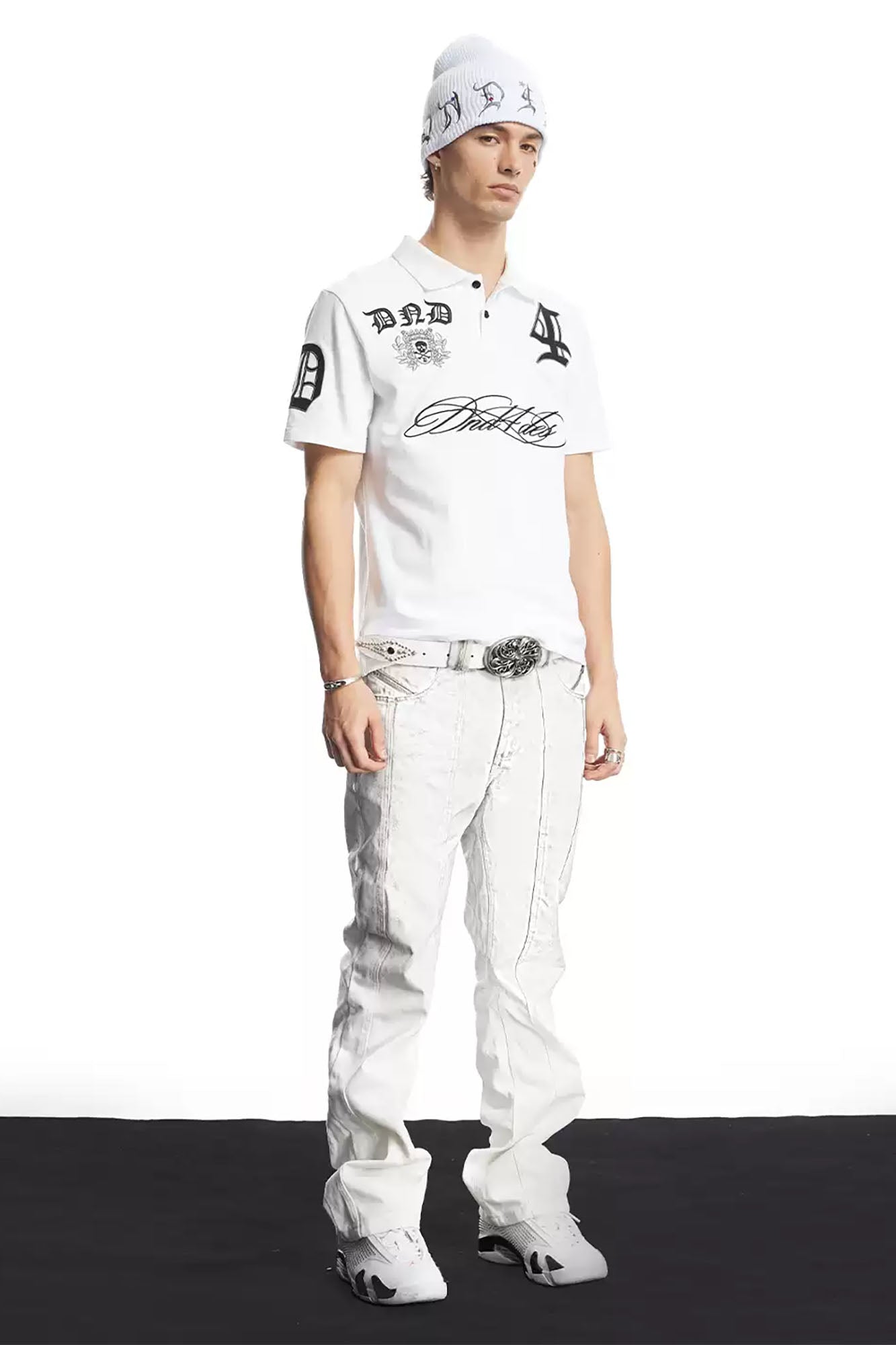 DND4DES Contrast Embroidered Polo Tee