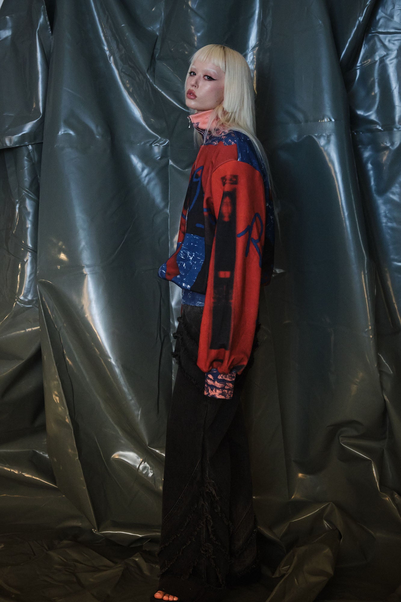 RECOVER ZONE Graffiti High-Neck Jacket