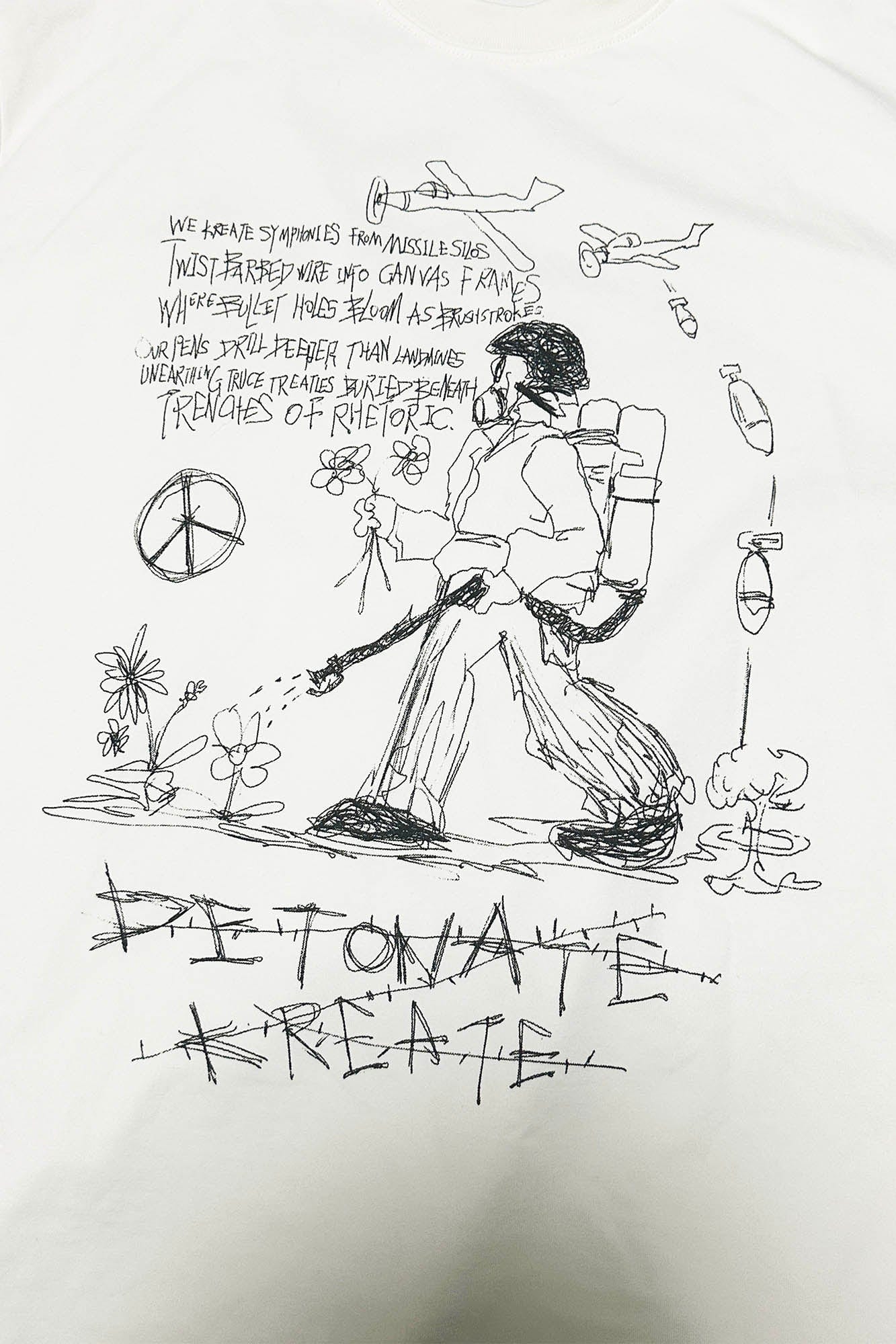 KREATE Anti-War Graphic Sorona T-Shirt