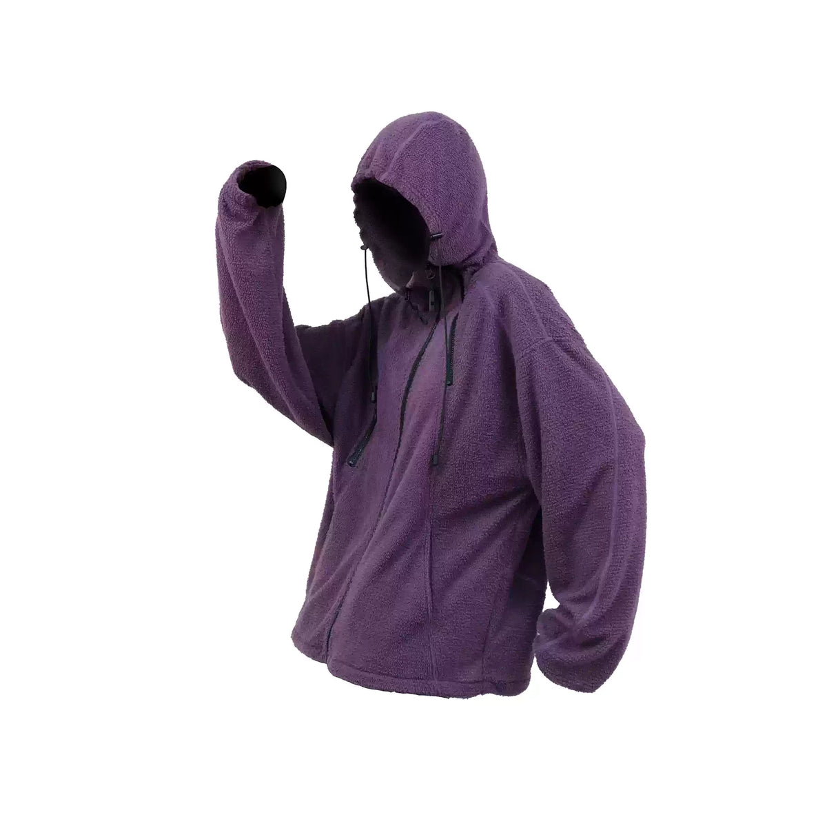 RELABEL Deconstructed Spliced Fleece-Lined Hooded Jacket, premium urban and streetwear designers apparel on PROJECTISR.com, RELABEL