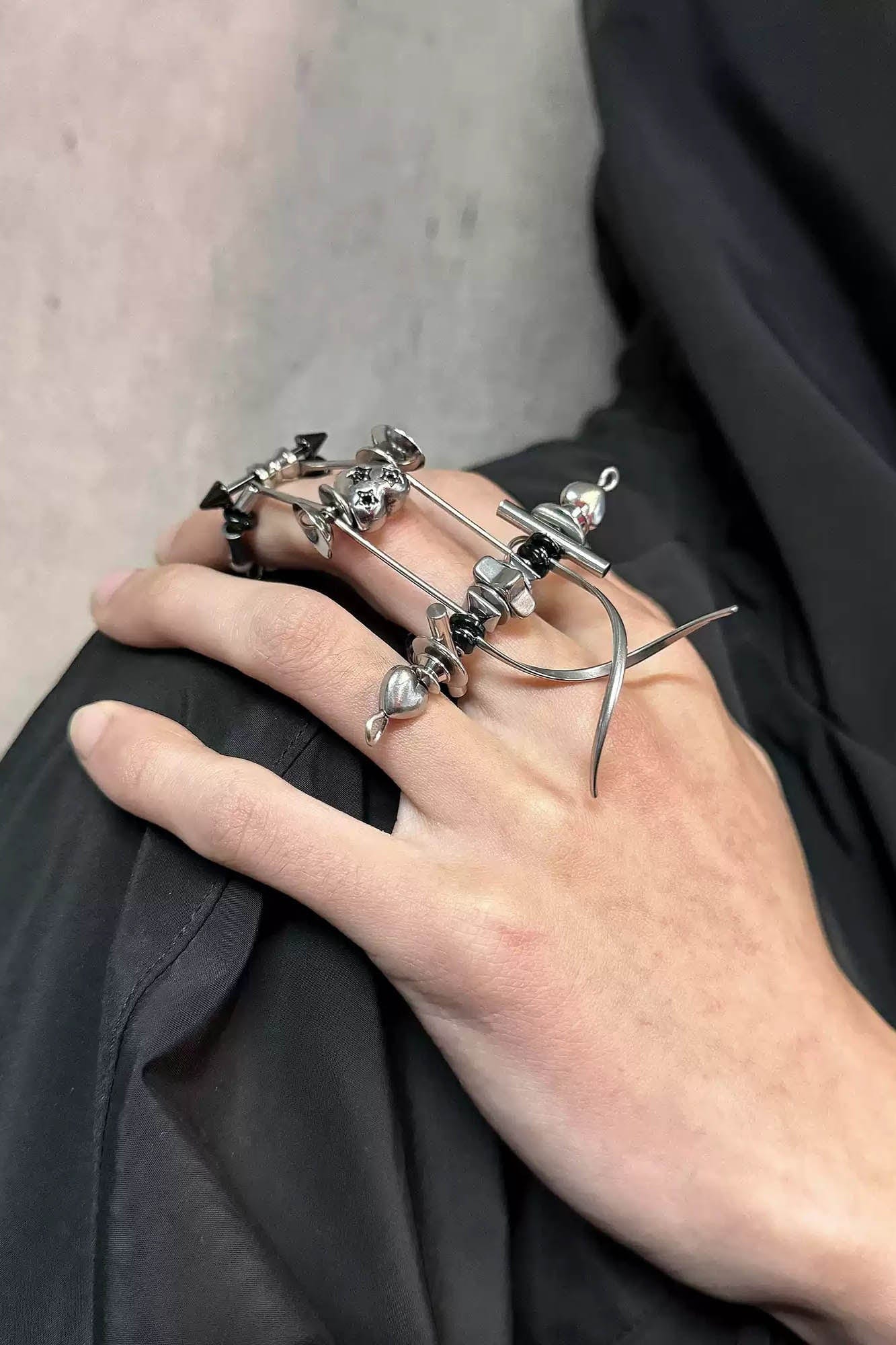 ILLUSORY Danger Signal Ring, premium urban and streetwear designers apparel on PROJECTISR.com, ILLUSORY
