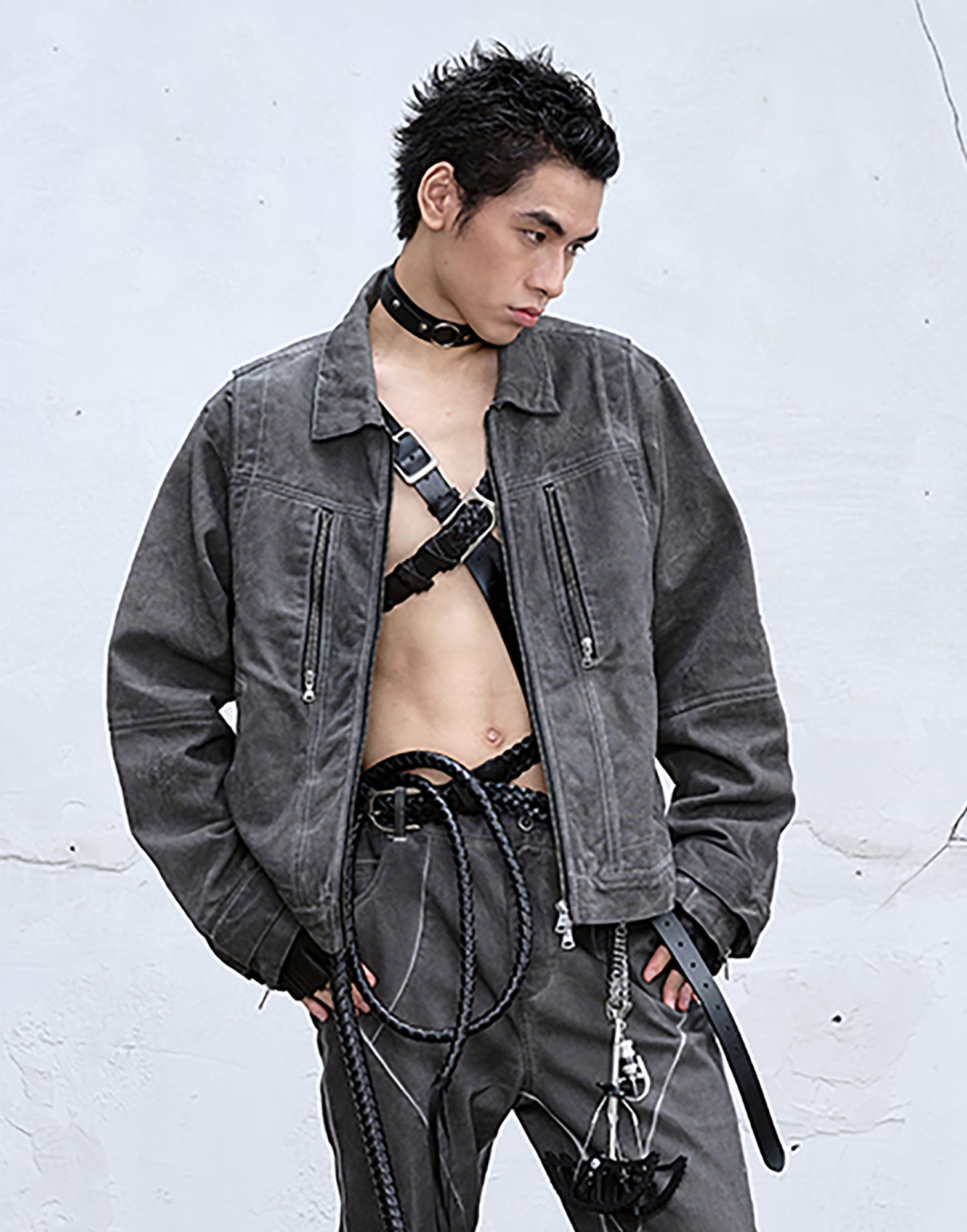 CATSSTAC Wash Faded Utility Jacket, premium urban and streetwear designers apparel on PROJECTISR.com, CATSSTAC