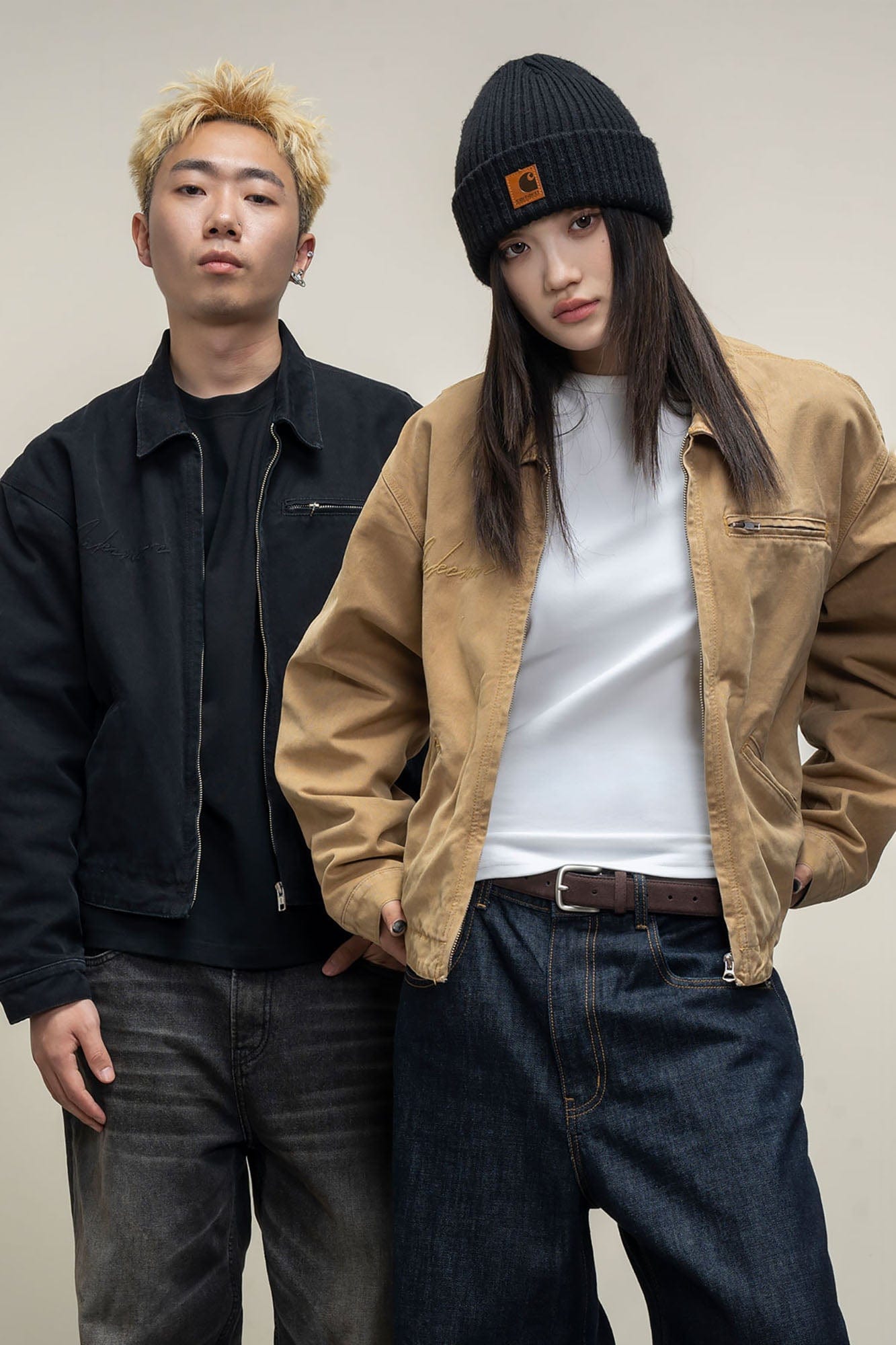 MAKEMORE Distressed Frayed Patch Utility Jacket, premium urban and streetwear designers apparel on PROJECTISR.com, MAKEMORE