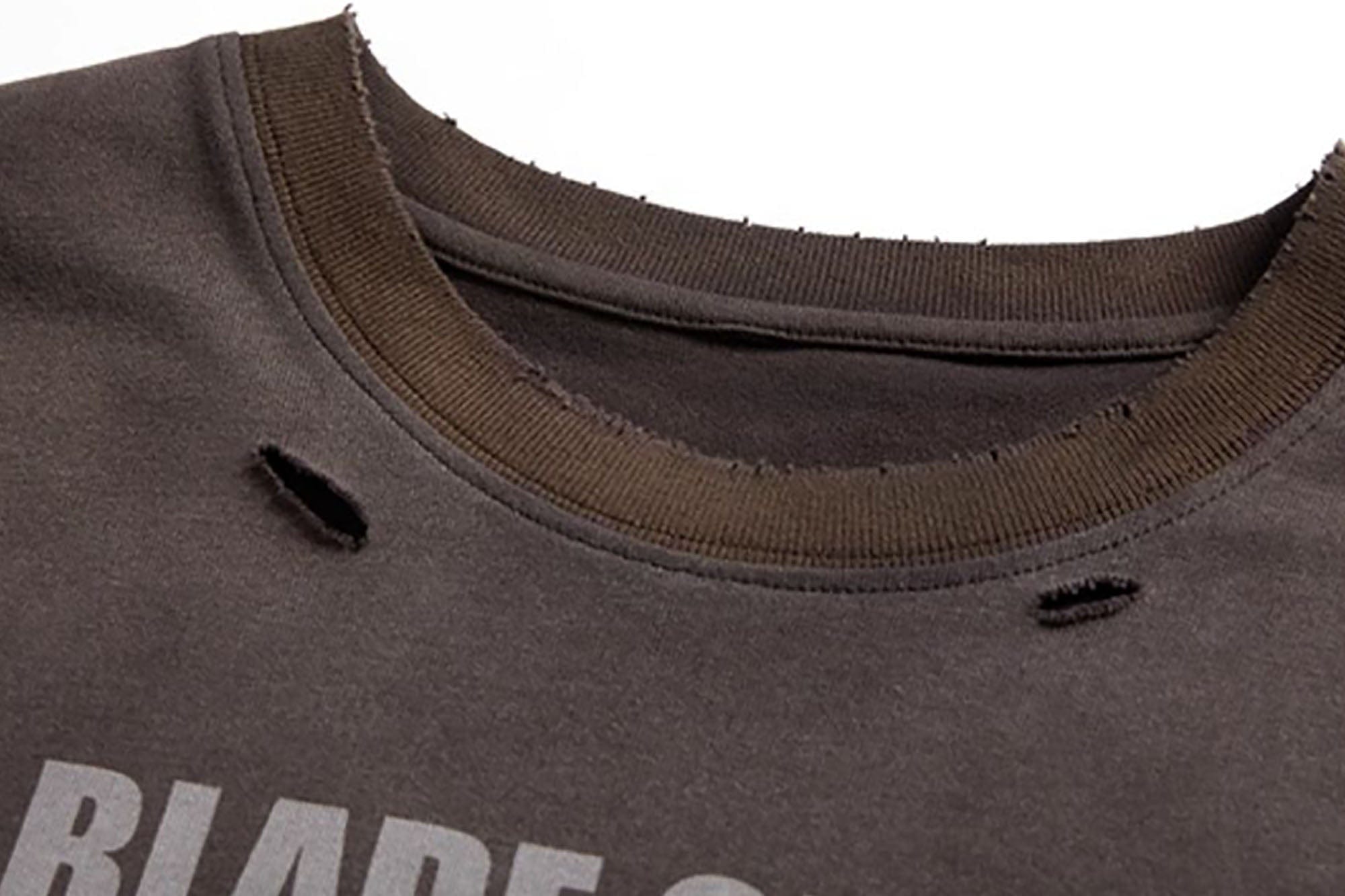 ERROR CODE ROBOT Destroyed Heavy Washed Graphic Tee, premium urban and streetwear designers apparel on PROJECTISR.com, ERROR CODE ROBOT