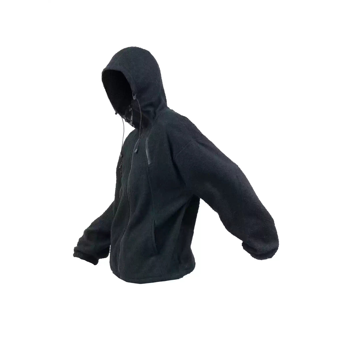 RELABEL Deconstructed Spliced Fleece-Lined Hooded Jacket, premium urban and streetwear designers apparel on PROJECTISR.com, RELABEL