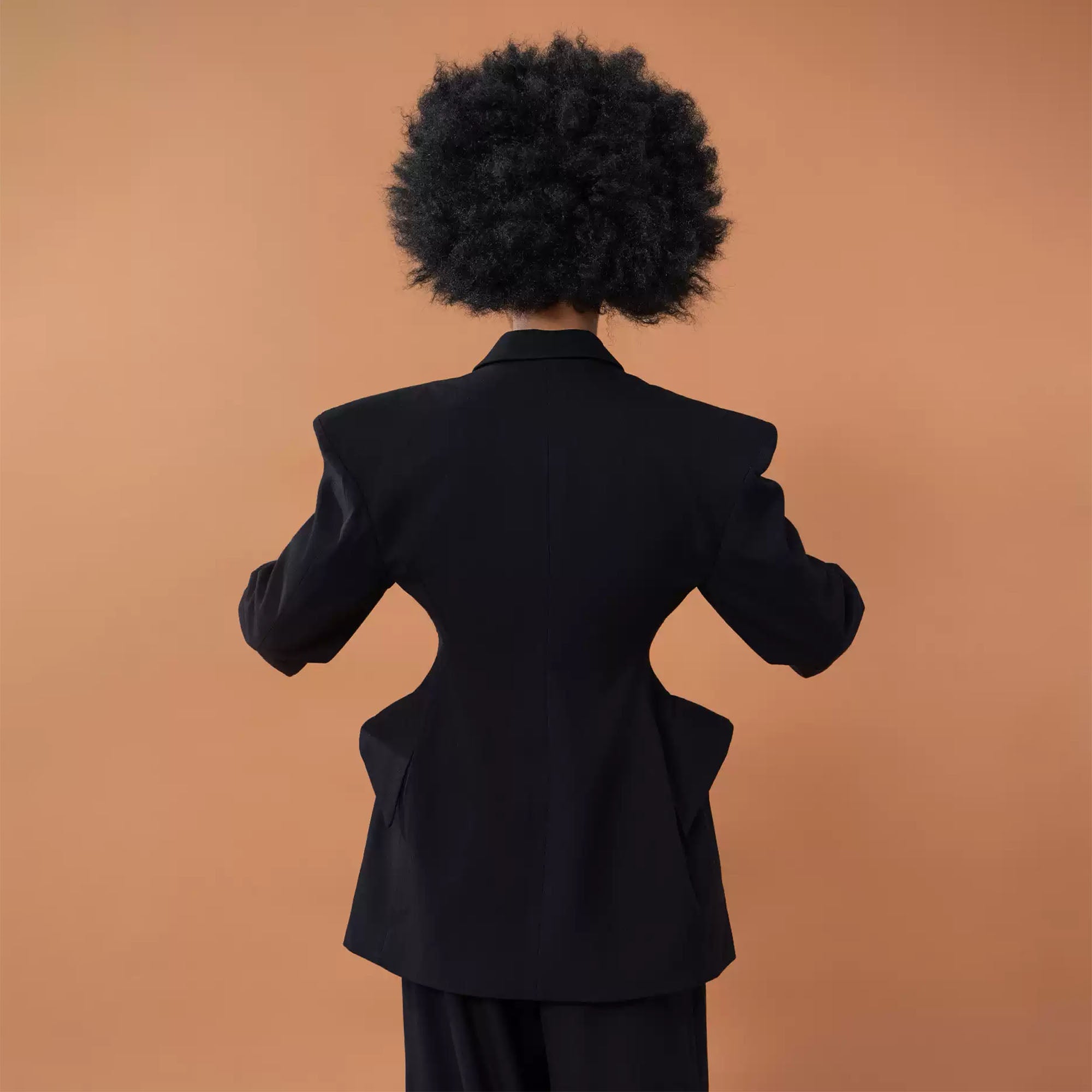 CLP Double-Breasted Cinched-Waist Blazer, premium urban and streetwear designers apparel on PROJECTISR.com, CLP