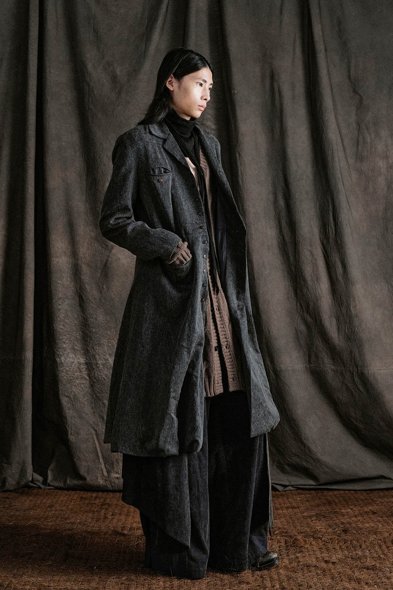 ILNya Nieternite Nifutur Layered Corduroy Wrap-Paneled Wide-Leg Trousers, premium urban and streetwear designers apparel on PROJECTISR.com, ILNya Nieternite Nifutur