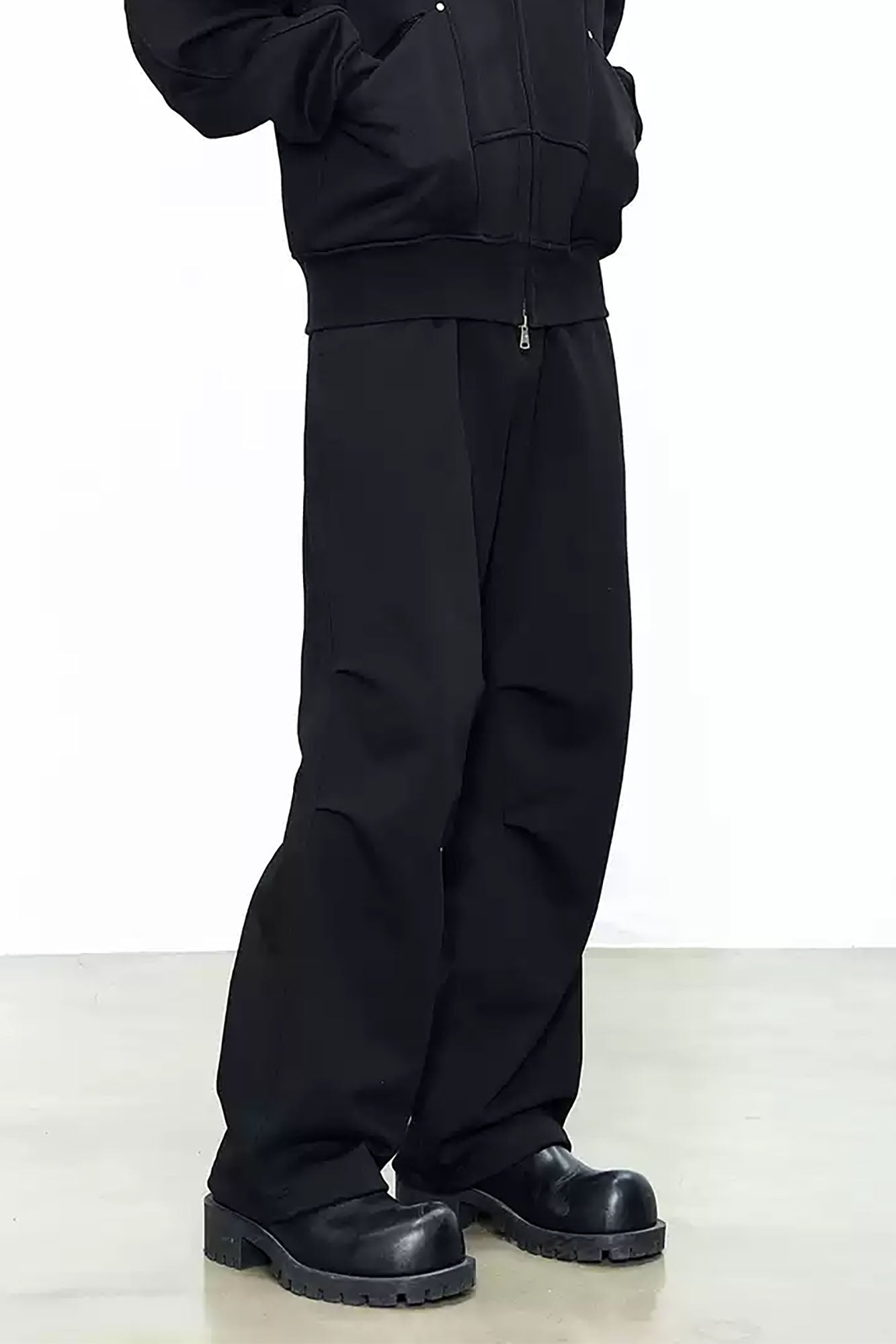 CATSSTAC Essential Pleated-Knee Drawstring Sweatpants, premium urban and streetwear designers apparel on PROJECTISR.com, CATSSTAC