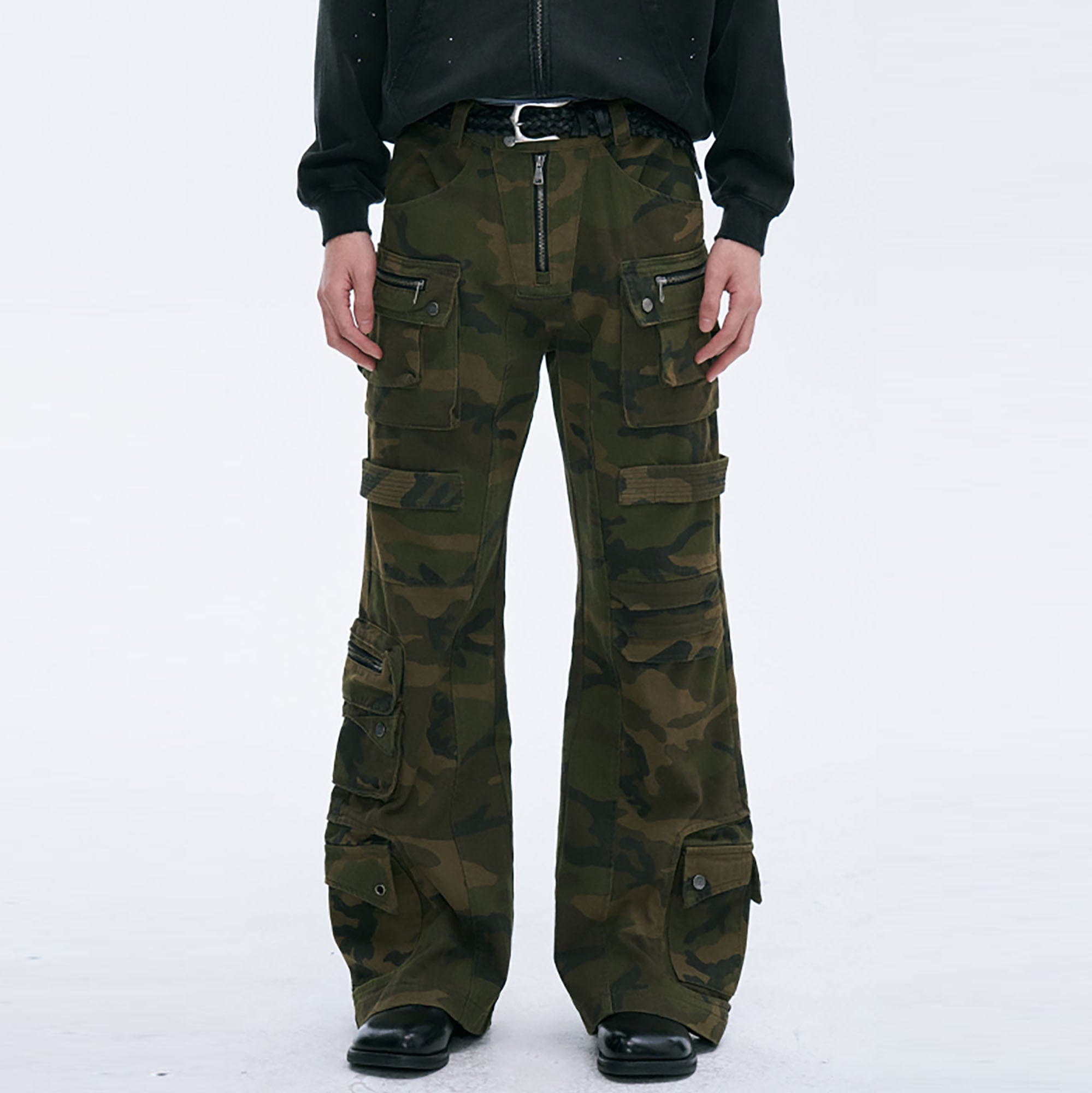 CATSSTAC Multi-Pocket Camo Cargo Pants, premium urban and streetwear designers apparel on PROJECTISR.com, CATSSTAC