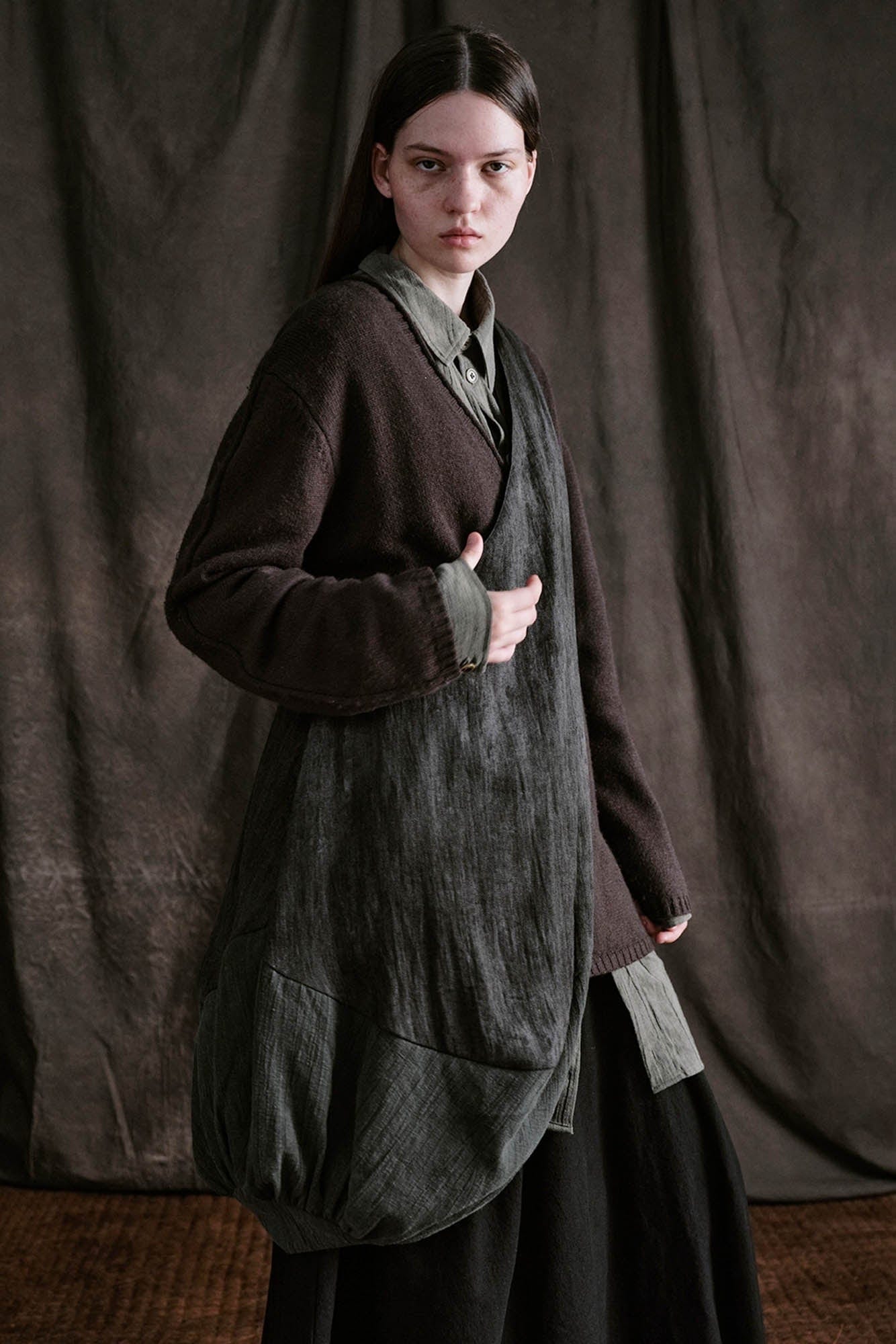 ILNya Nieternite Nifutur Draped Crescent Oversized Tote, premium urban and streetwear designers apparel on PROJECTISR.com, ILNya Nieternite Nifutur