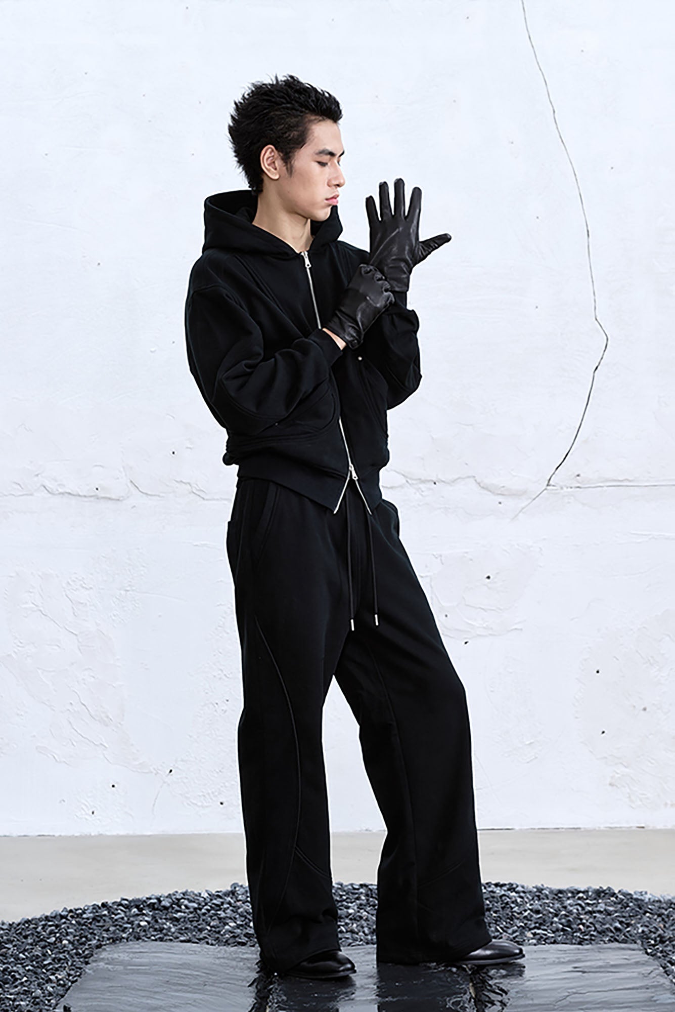 CATSSTAC Arc Spliced Seam Wide-Leg Sweatpants, premium urban and streetwear designers apparel on PROJECTISR.com, CATSSTAC