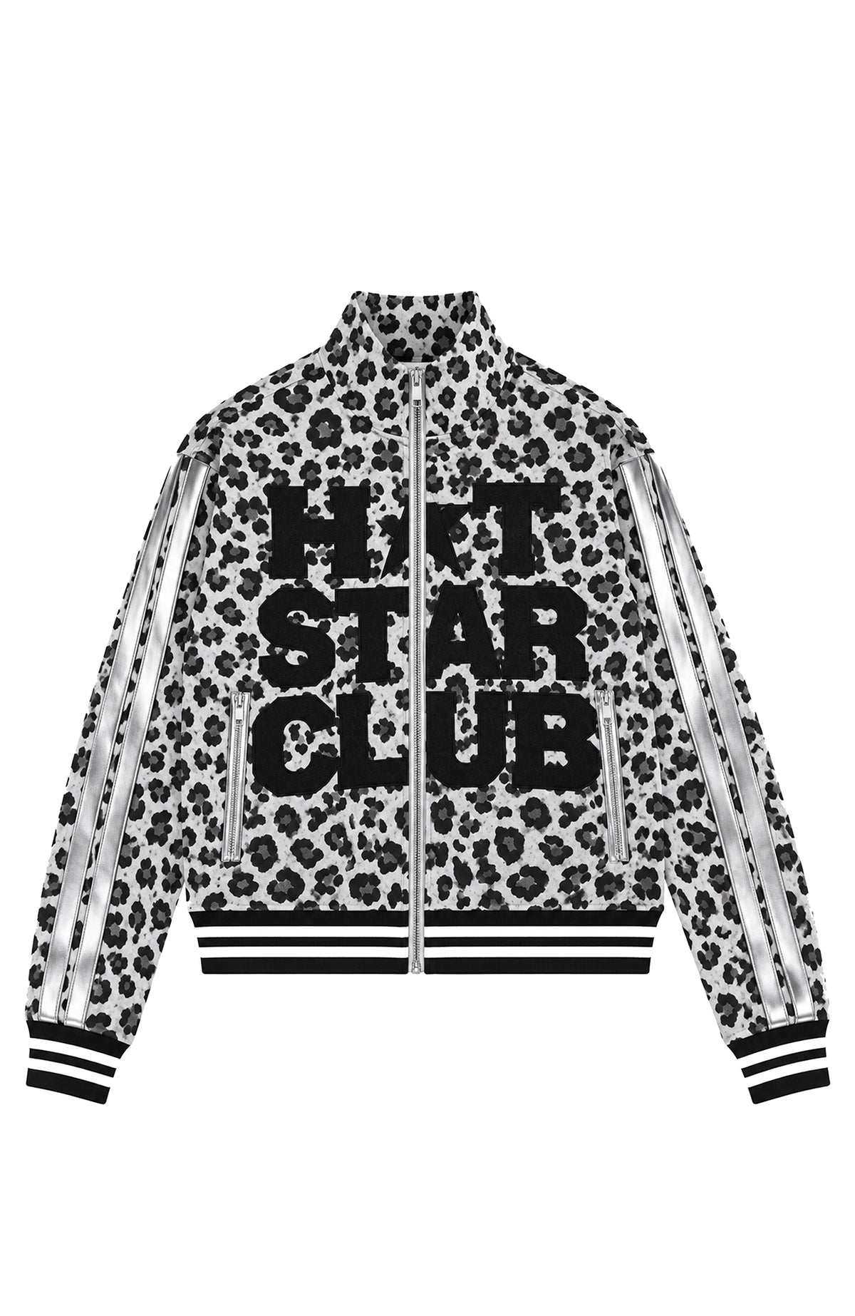 PAIKI Leopard Striped Athletic Jacket