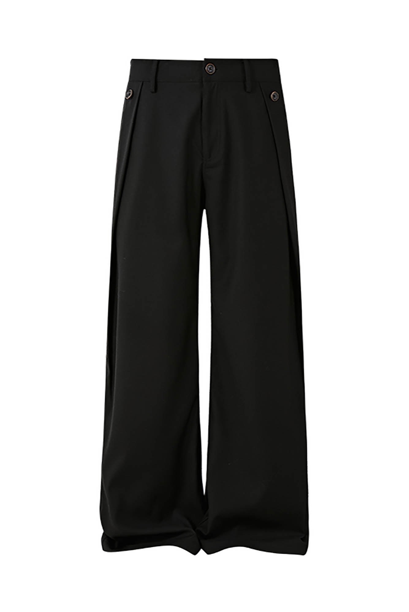 KREATE Inverted Pleats Wide-Leg Trousers