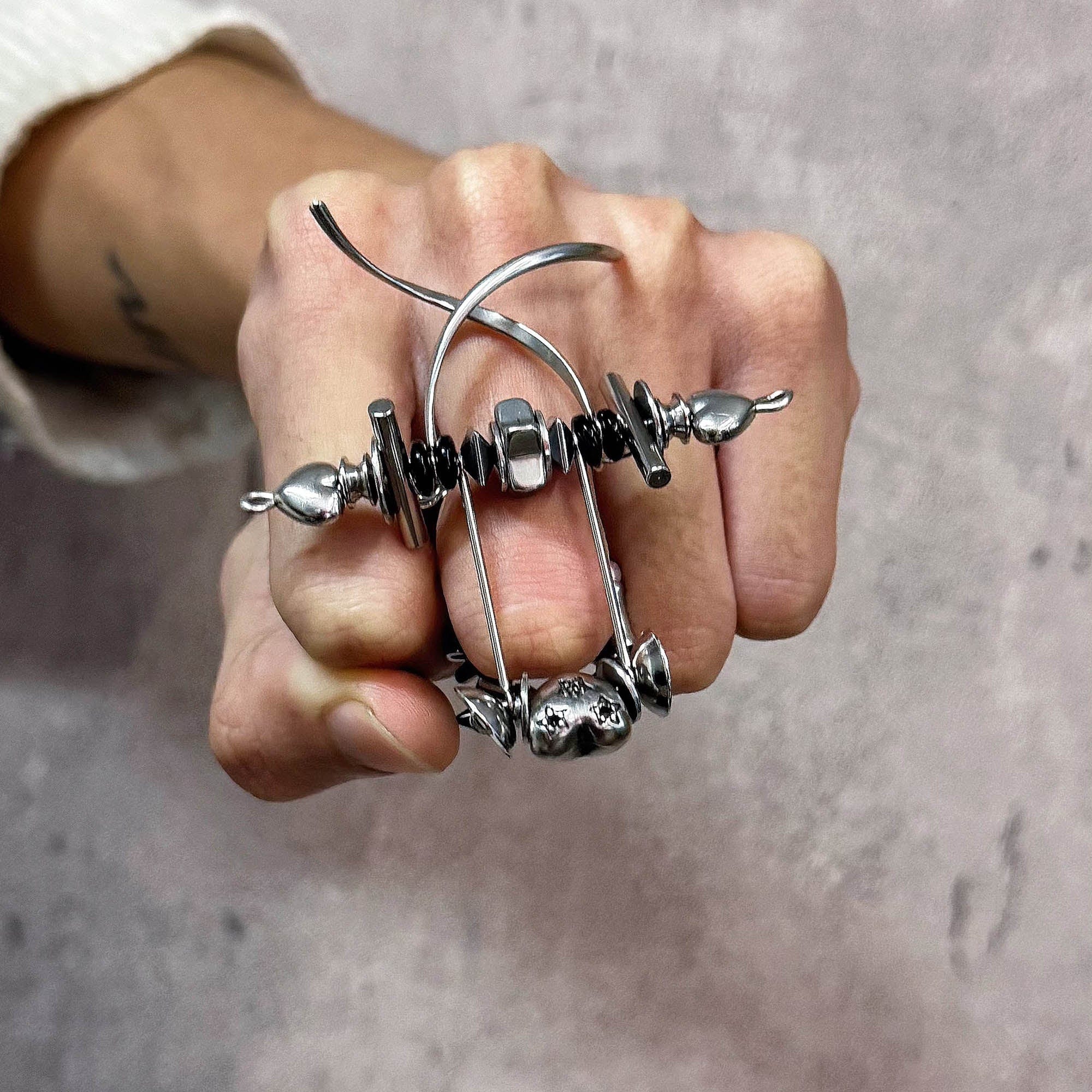 ILLUSORY Danger Signal Ring, premium urban and streetwear designers apparel on PROJECTISR.com, ILLUSORY