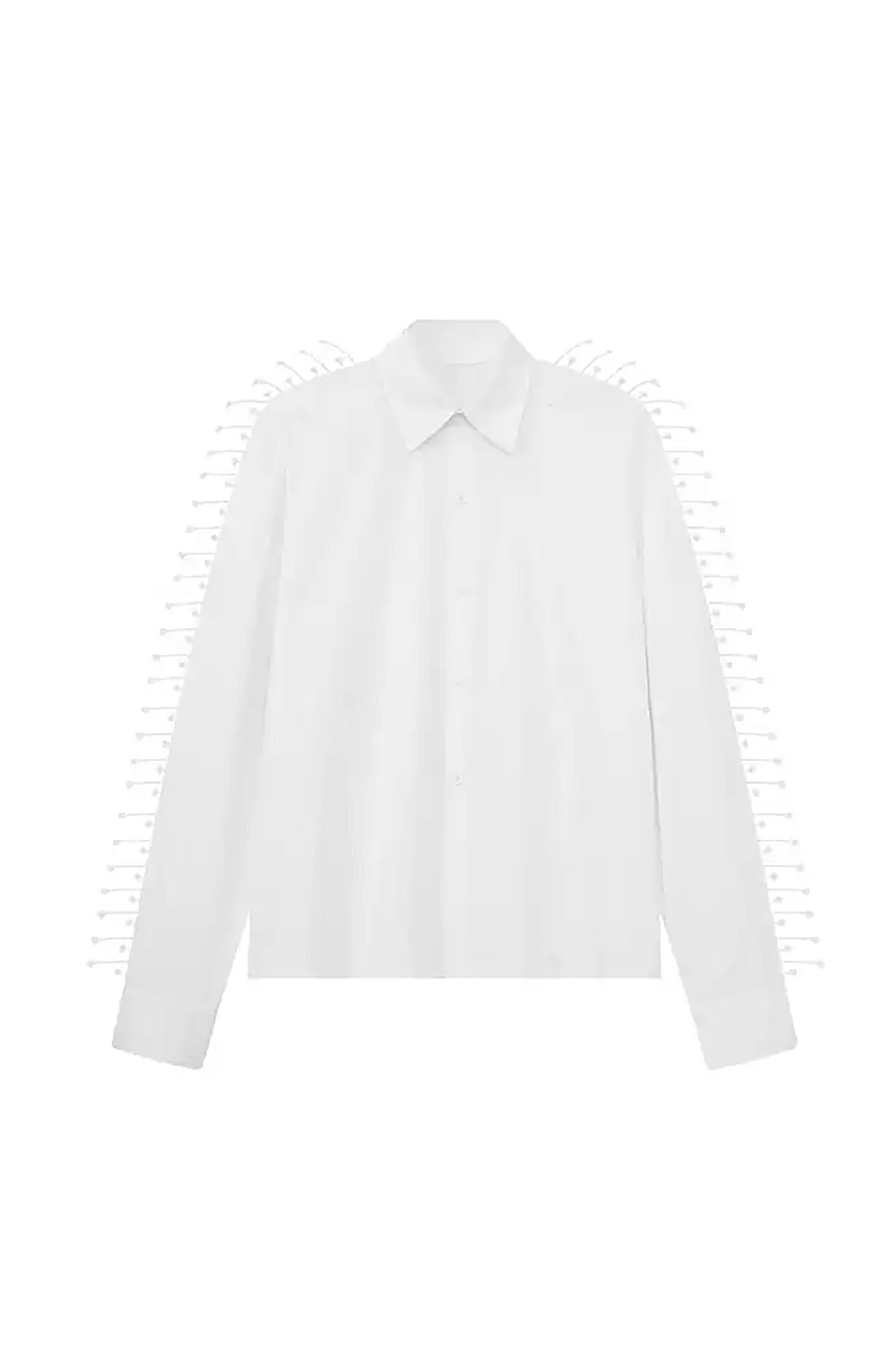 JIECHI Spiked Embellished Oversized Shirt, premium urban and streetwear designers apparel on PROJECTISR.com, JIECHI