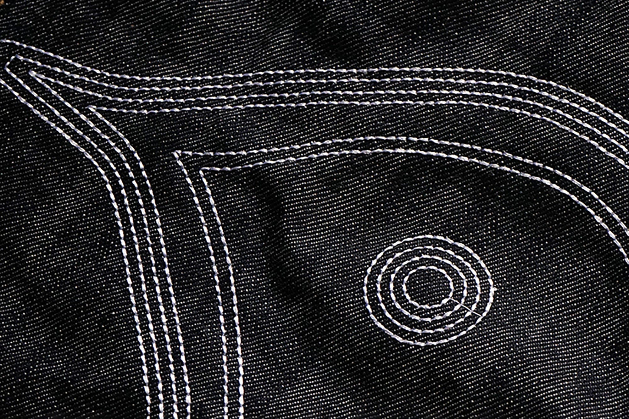 VINKID Embroidered Dove Stitched Selvedge Jeans, premium urban and streetwear designers apparel on PROJECTISR.com, VINKID
