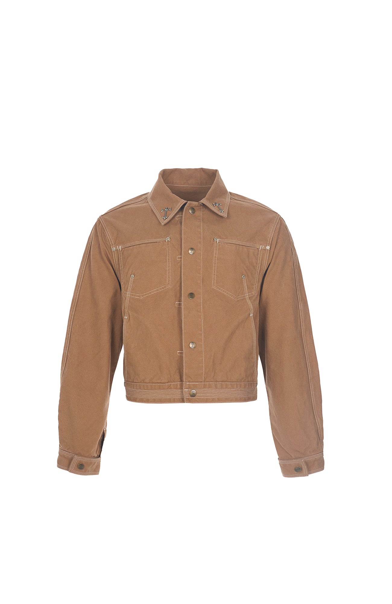 STEEPC Washed Canvas Stitched Utility Jacket