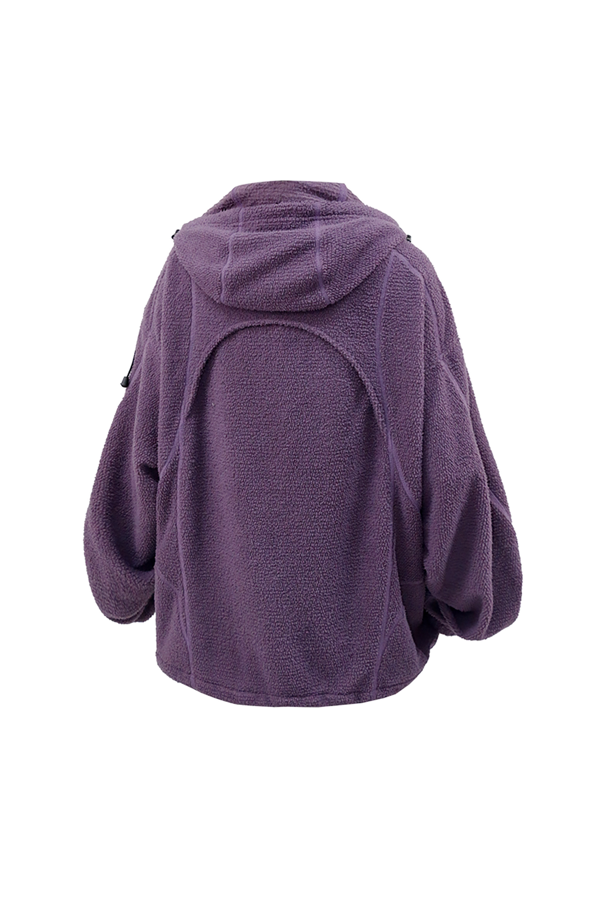 RELABEL Deconstructed Spliced Fleece-Lined Hooded Jacket, premium urban and streetwear designers apparel on PROJECTISR.com, RELABEL