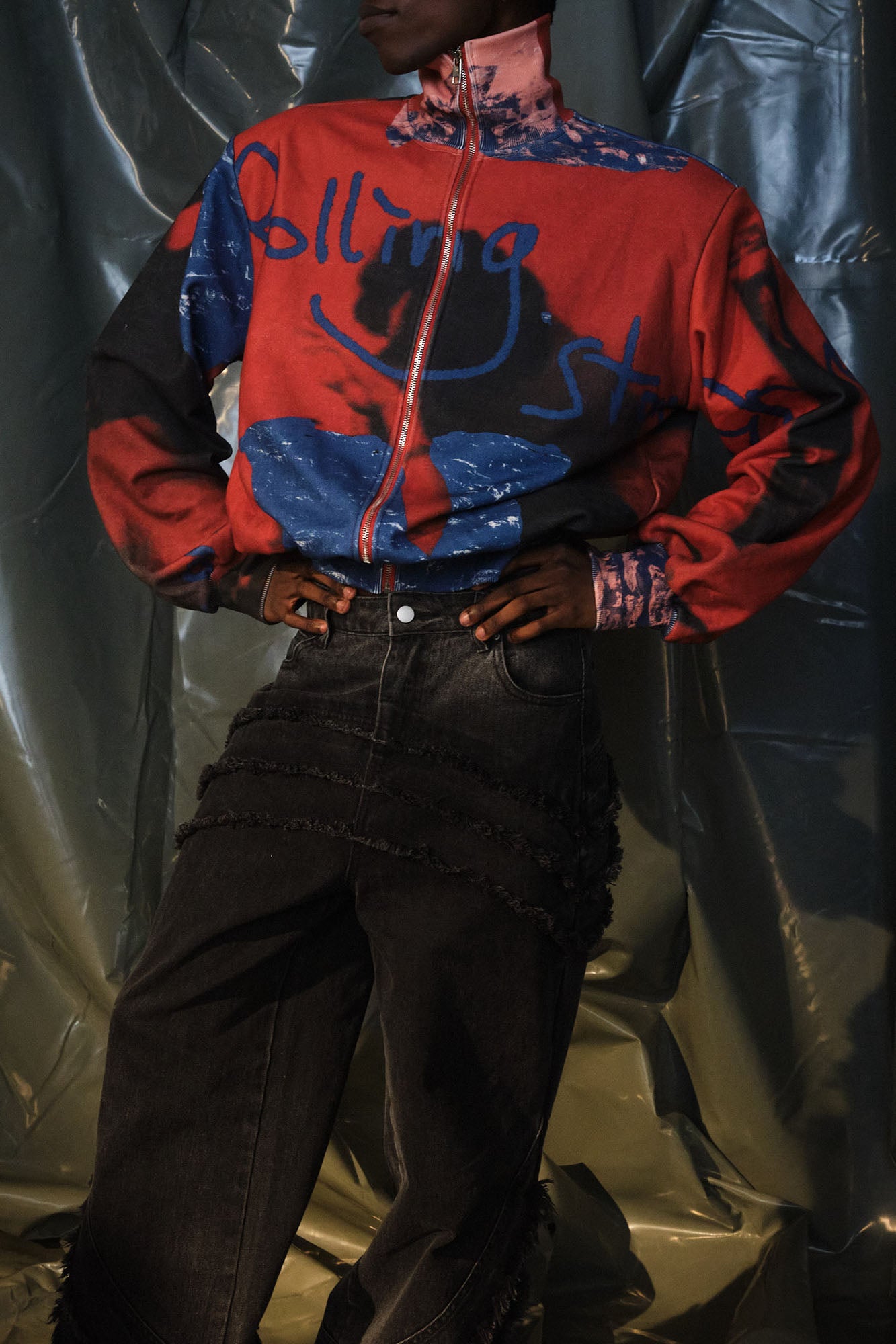 RECOVER ZONE Graffiti High-Neck Jacket