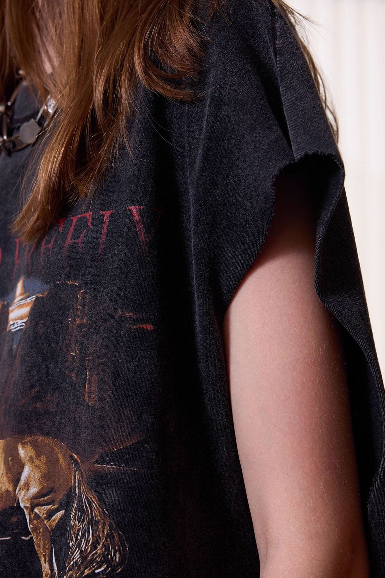 ERROR CODE ROBOT Distressed Animal-Print Sleeveless Tee, premium urban and streetwear designers apparel on PROJECTISR.com, ERROR CODE ROBOT