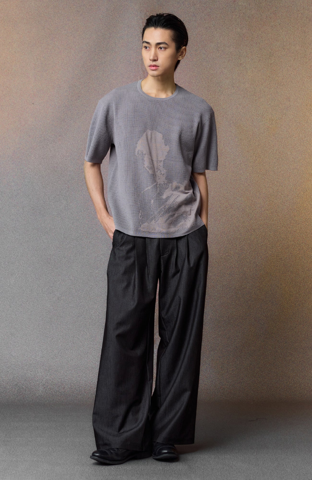 ALVNG AR ANTS Multi-Pleat Straight-Leg Trousers, premium urban and streetwear designers apparel on PROJECTISR.com, ALVNG AR ANTS