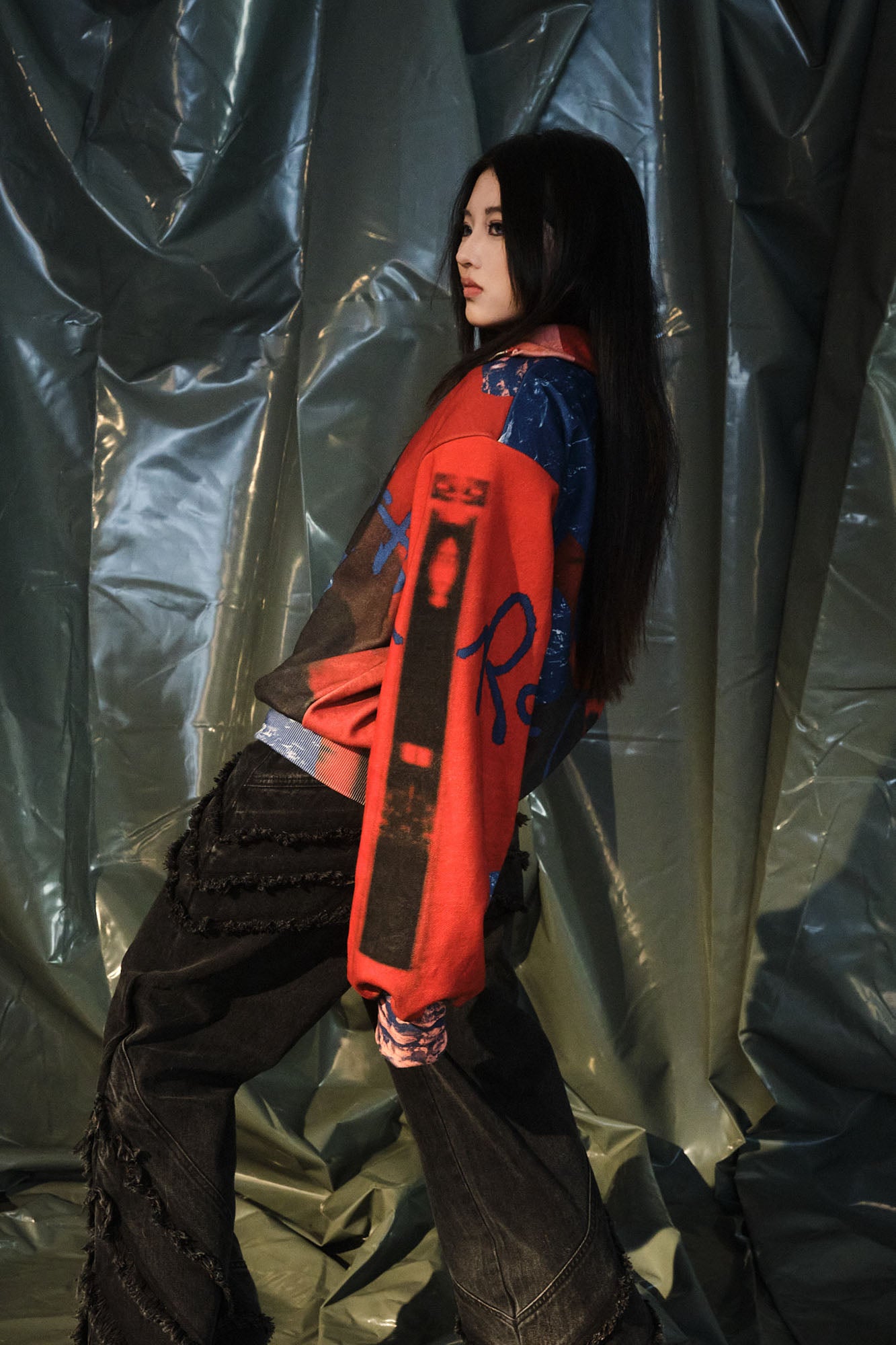 RECOVER ZONE Graffiti High-Neck Jacket