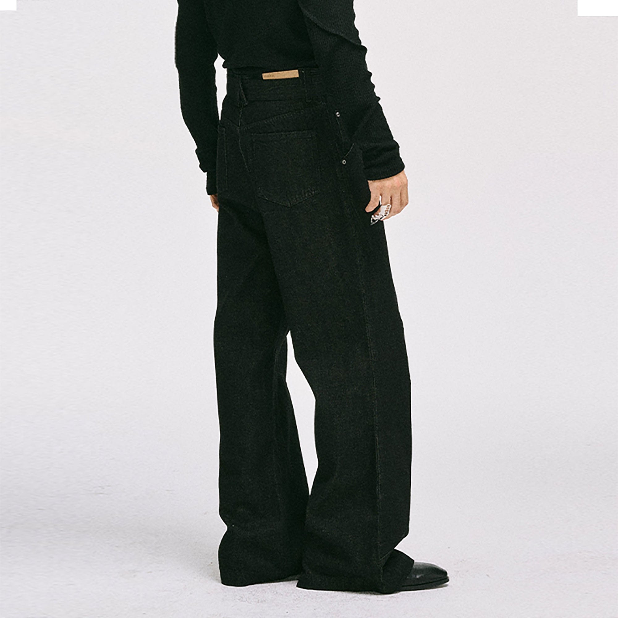 CATSSTAC Essential Panel Belt Wide-Leg Jeans, premium urban and streetwear designers apparel on PROJECTISR.com, CATSSTAC