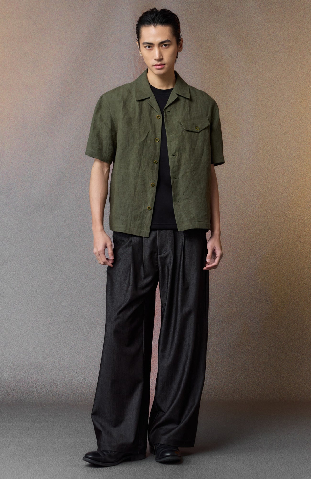 ALVNG AR ANTS Multi-Pleat Straight-Leg Trousers, premium urban and streetwear designers apparel on PROJECTISR.com, ALVNG AR ANTS