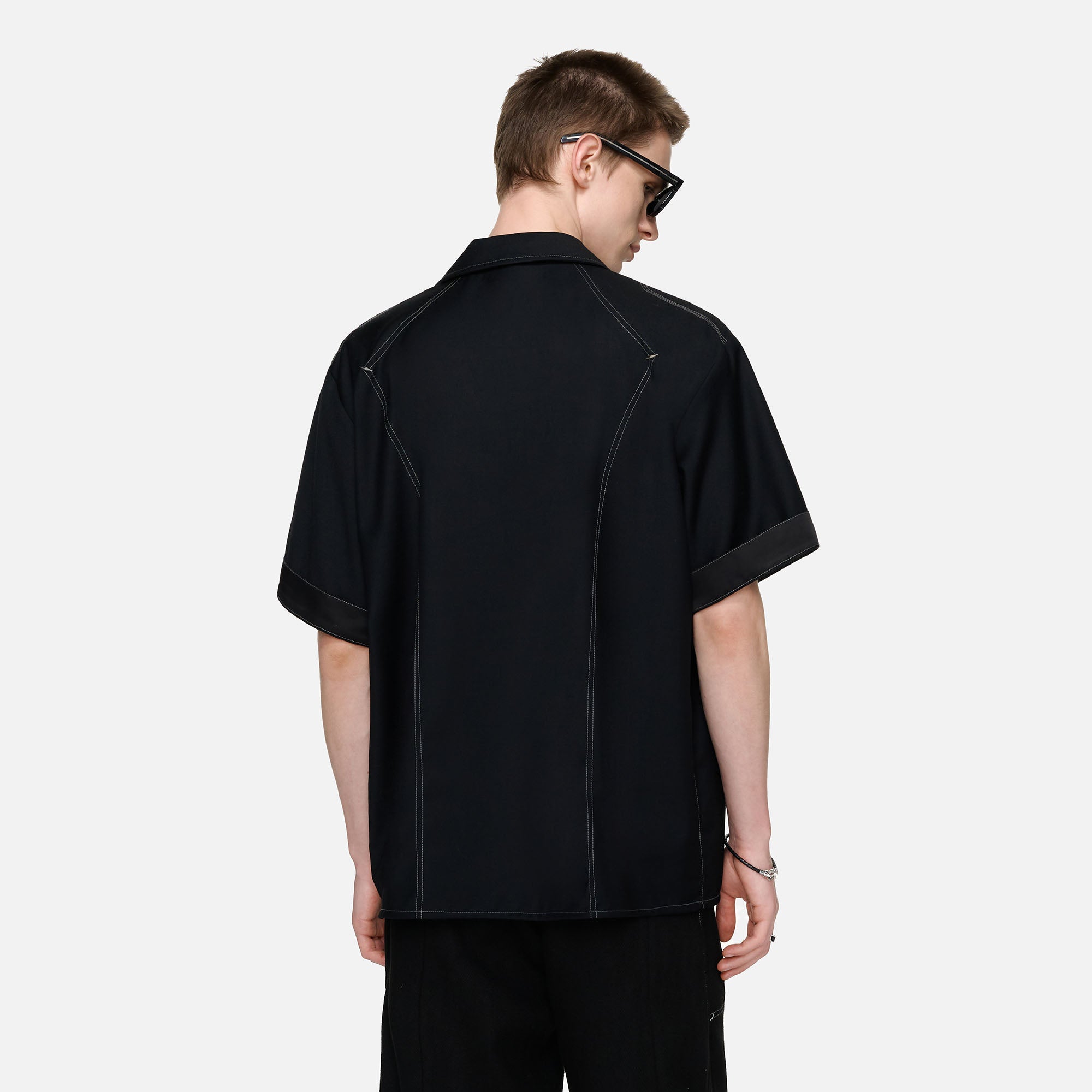 TIWILLTANG Napoleon Cuban Half Shirt, premium urban and streetwear designers apparel on PROJECTISR.com, TIWILLTANG