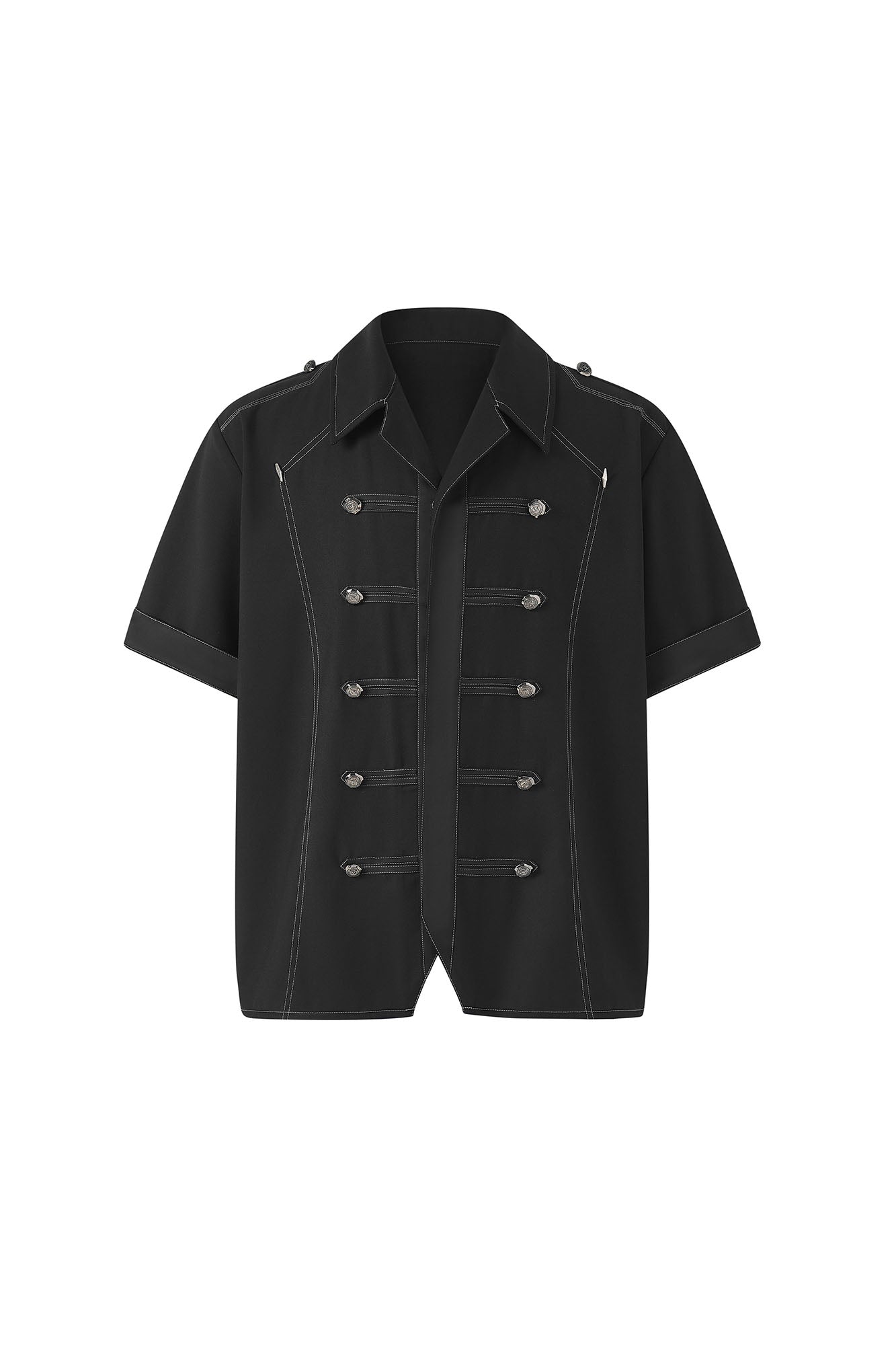 TIWILLTANG Napoleon Cuban Half Shirt, premium urban and streetwear designers apparel on PROJECTISR.com, TIWILLTANG