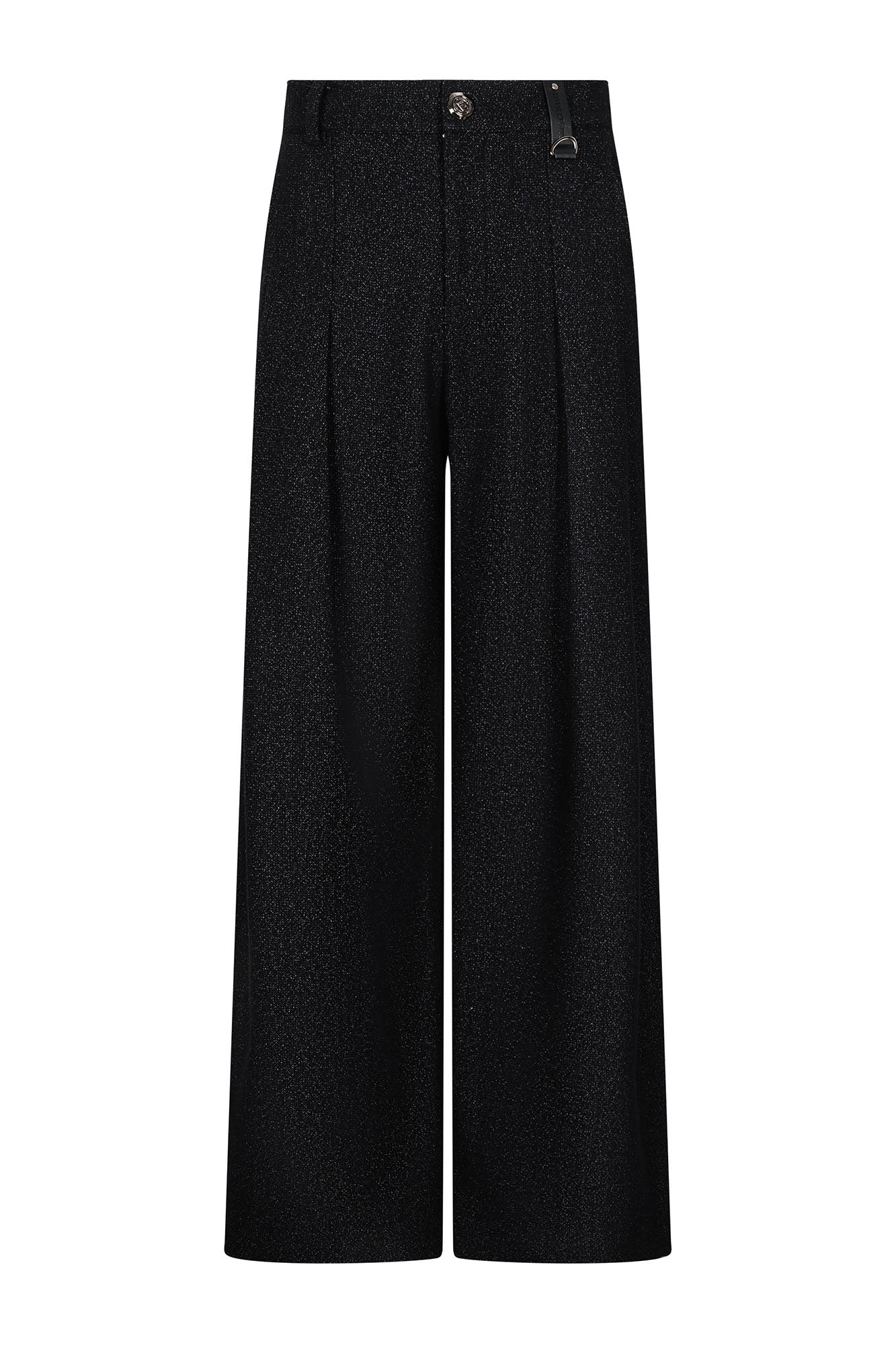 TIWILLTANG Classic Pleats Wool-Blend Wide-Leg Pants