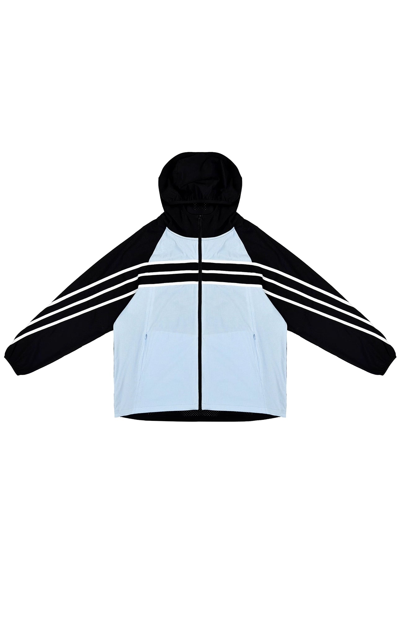 MIICHOUS Contrast Stripes Hooded Sun Protection Jacket Set, premium urban and streetwear designers apparel on PROJECTISR.com, MIICHOUS
