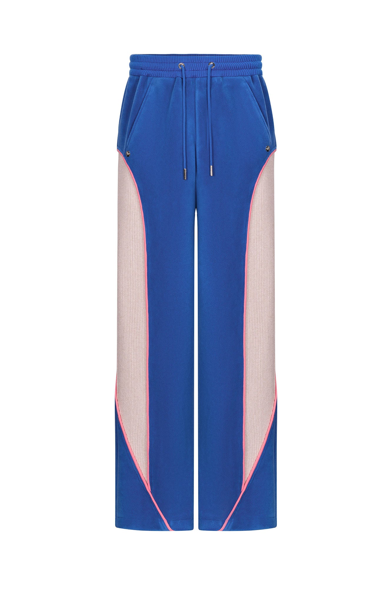 TIWILLTANG Ribbed Contrast Panel Oversized Sweatpants